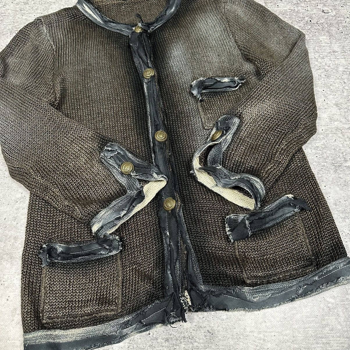 Avant Toi Avant toi Sweater Jacket Button Avat Garde Style Linen Sz 42 Size M / US 6-8 / IT 42-44 - 9 Thumbnail