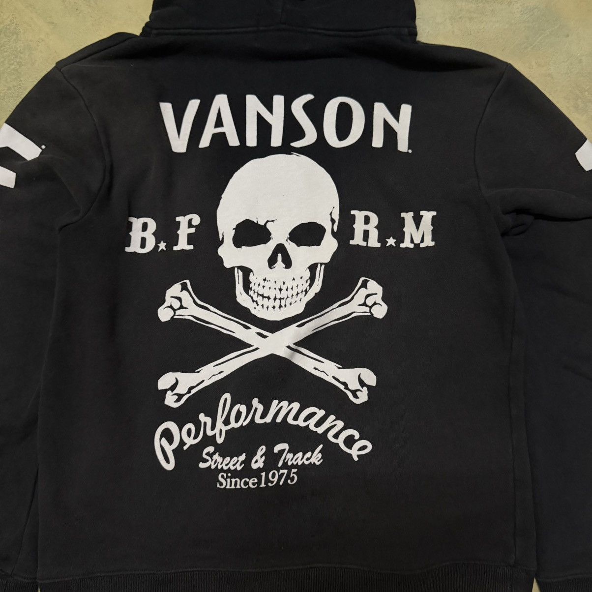 Vanson Leathers Vanson Leather Big Skull Logo Zipper Hoodie Sweater Size US M / EU 48-50 / 2 - 4 Thumbnail