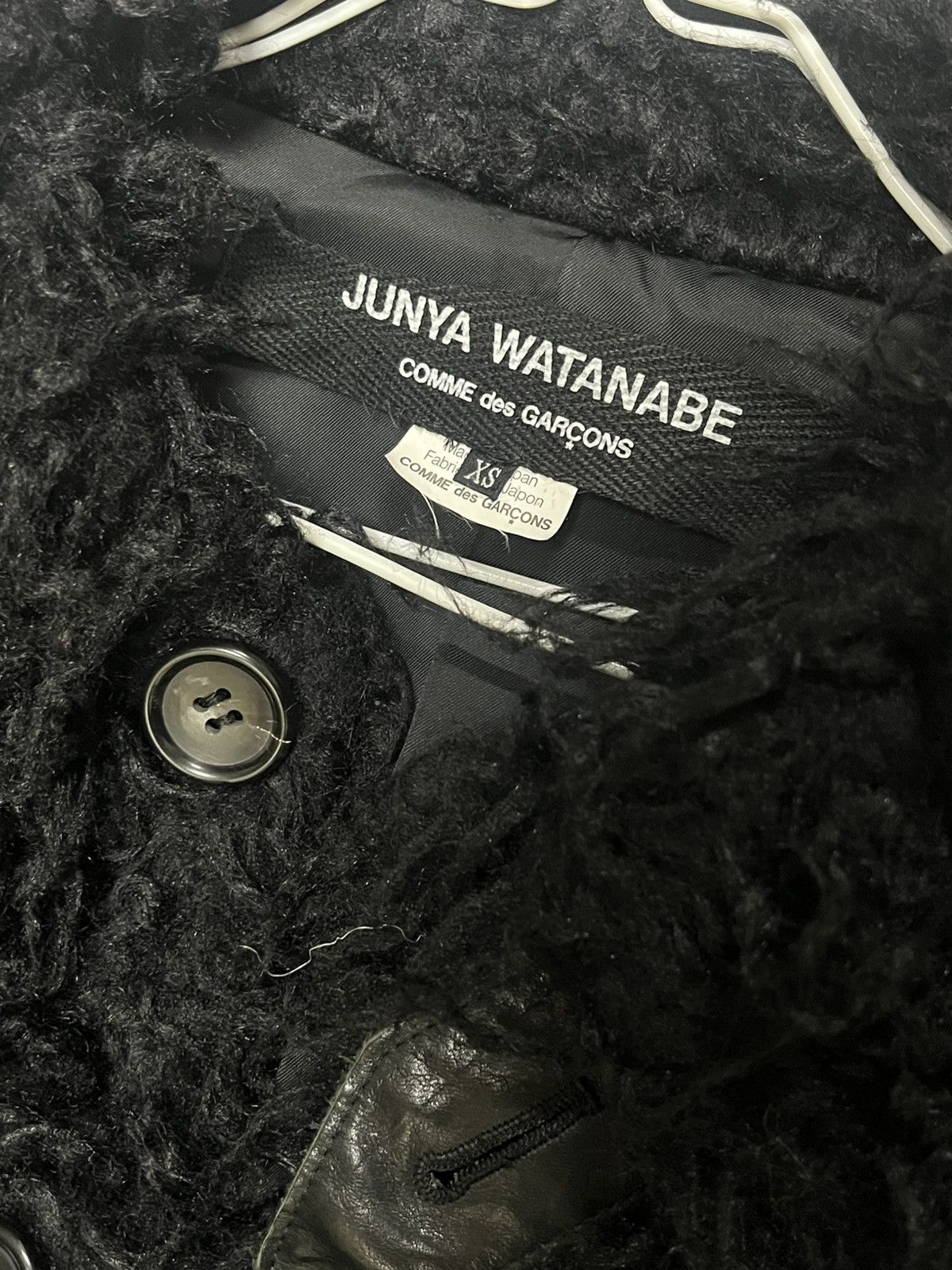 Comme des Garcons × Japanese Brand × Junya Watanabe JUNYA WATANABE FUR JACKET Size US XS / EU 42 / 0 - 3 Thumbnail
