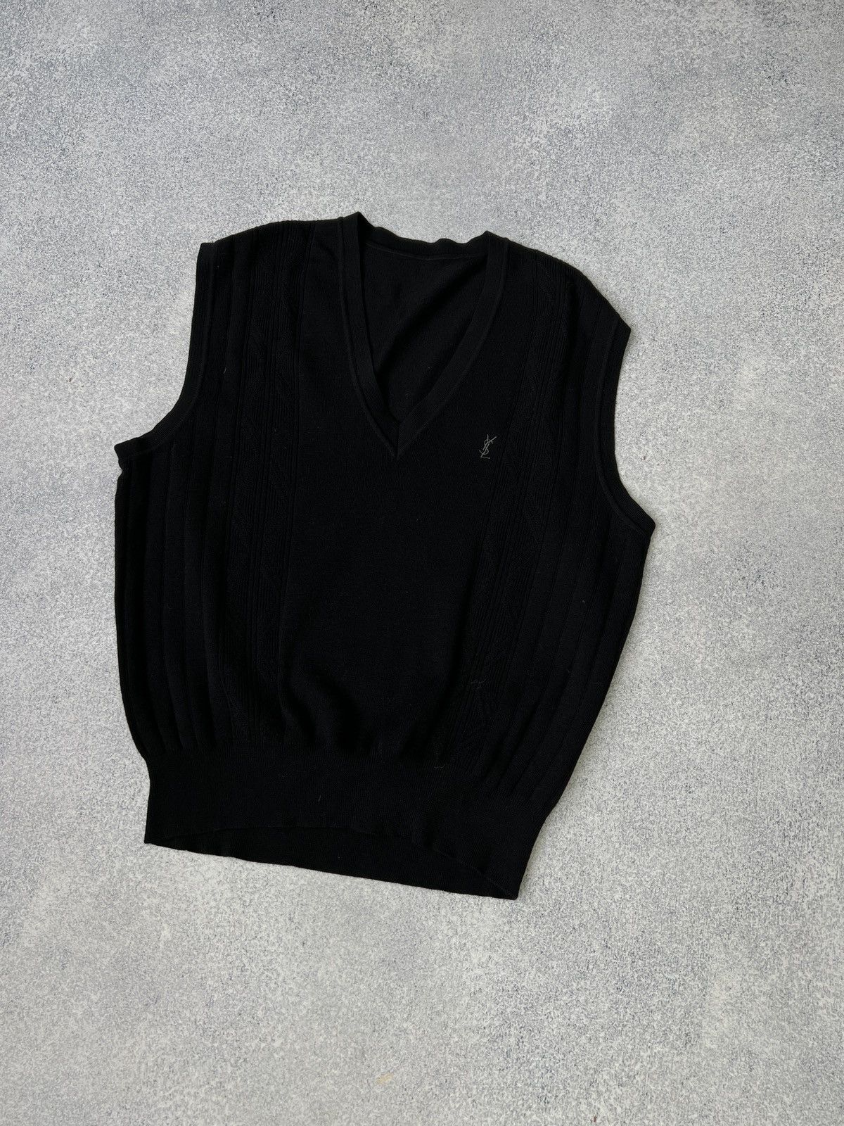Vintage × Yves Saint Laurent Vintage YSL Yves Saint Laurent cashmere vest Size US L / EU 52-54 / 3 - 2 Thumbnail