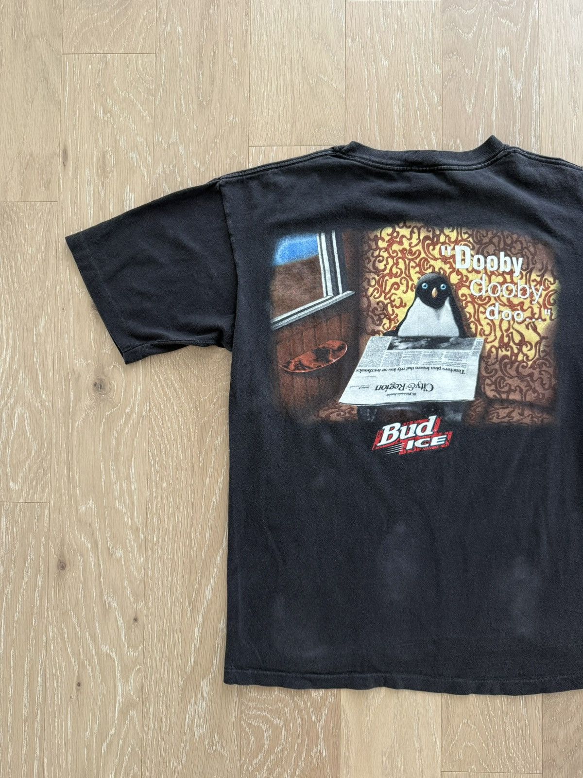 Other Vintage 90s Bud Ice Beware the Penguin Promo Shirt Size US L / EU 52-54 / 3 - 4 Thumbnail