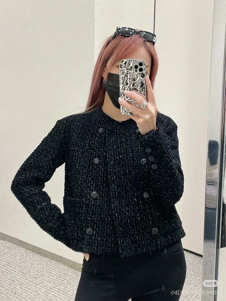 Chanel Chanel 22B autumn and winter preview black double-breasted Size XXS / US 00 / IT 34 - 8 Thumbnail