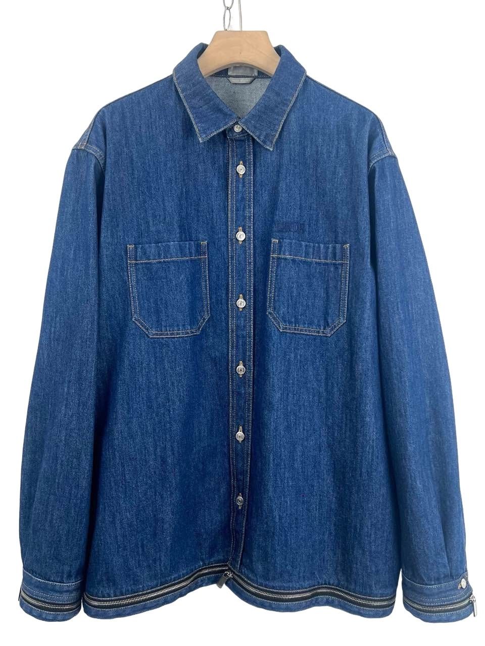 Dior × Hedi Slimane Dior Homme 2004 SS04 Strip Western Denim Shirt