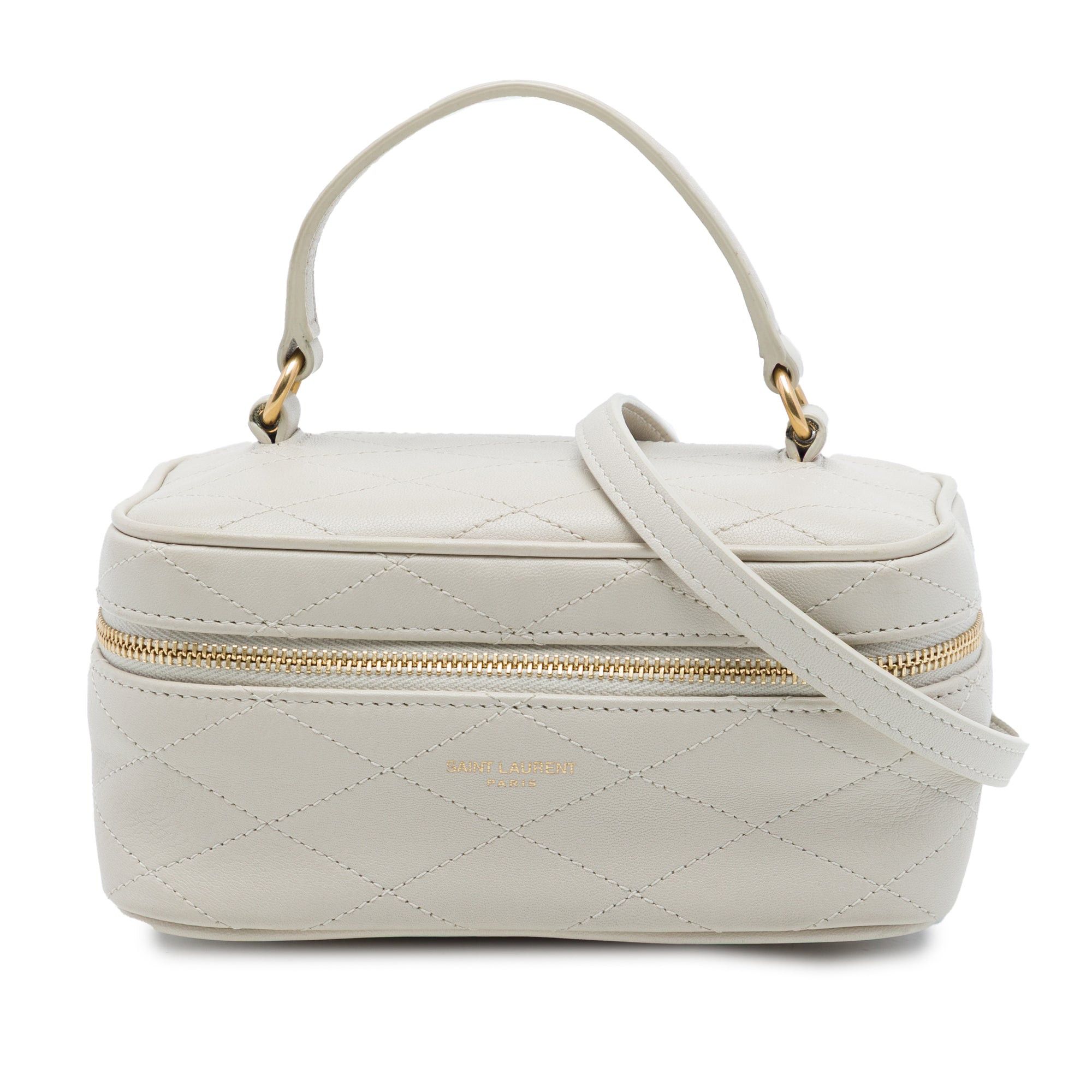 Saint Laurent Paris Quilted Lambskin Gaby Vanity Bag Size ONE SIZE - 1 Thumbnail