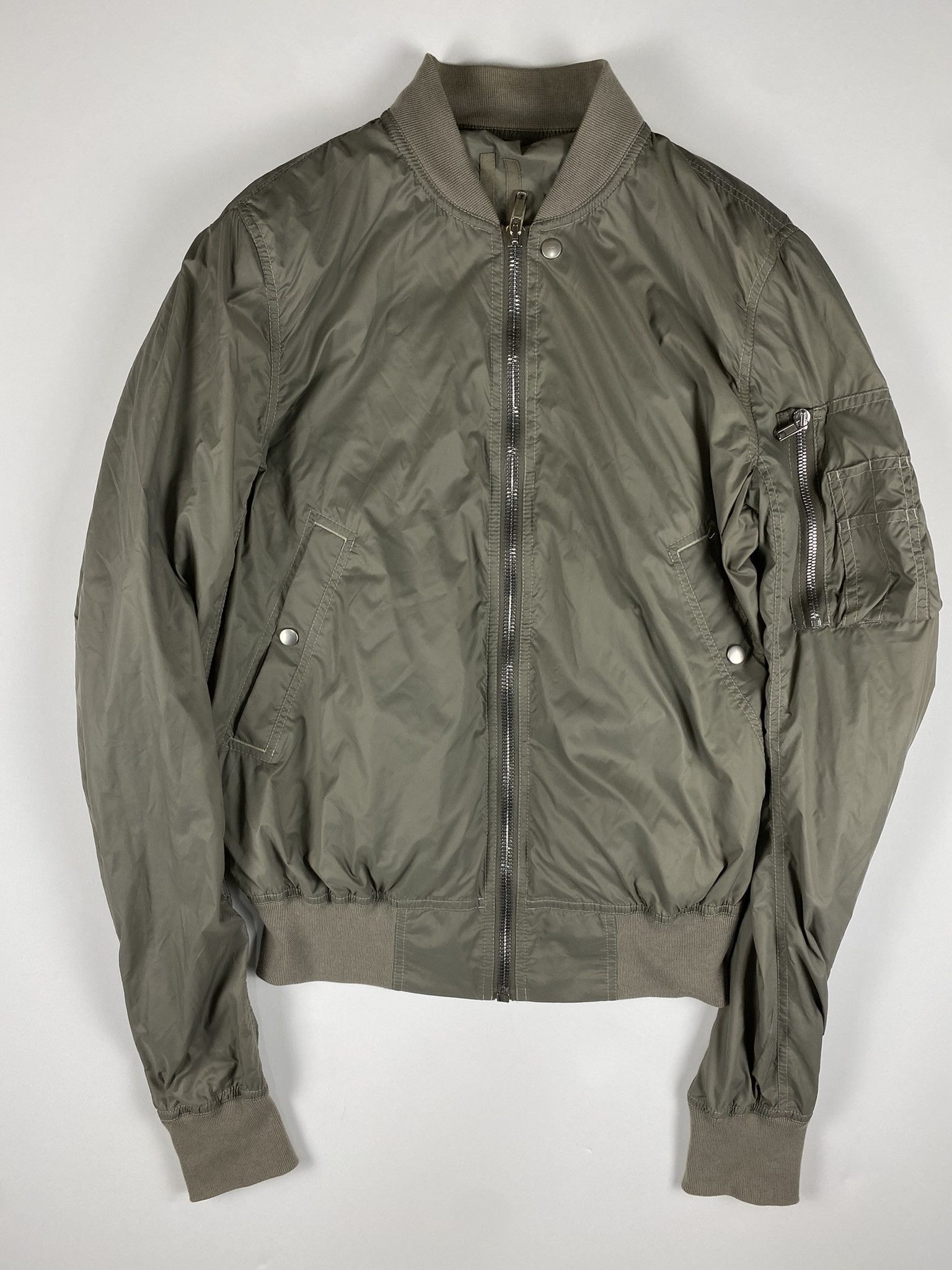 Rick Owens Drkshdw DRKSHDW Top snap Nylon Bomber Size US S / EU 44-46 / 1 - 1 Thumbnail