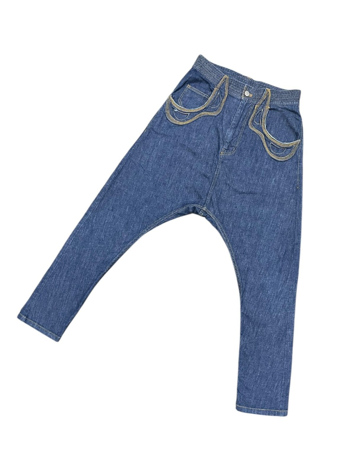 Tsumori Chisato Tsumori Chisato Drop Crotch Jeans Size US 29 - 3 Thumbnail