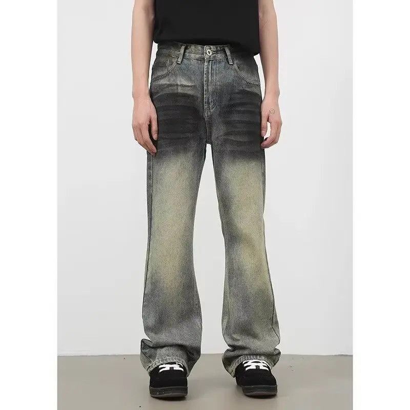 Japanese Brand Loose straight tube micro flared jeans Size US 32 / EU 48 - 4 Thumbnail