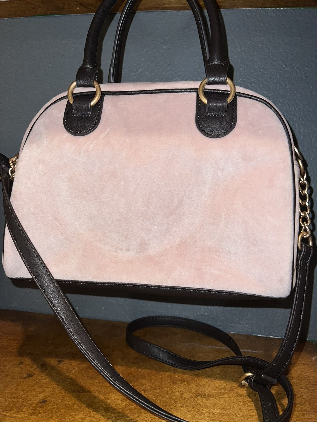 Juicy Couture Juicy Couture Velvet Velour Retro Satchel Bowler Hand Bag Size ONE SIZE - 2 Thumbnail