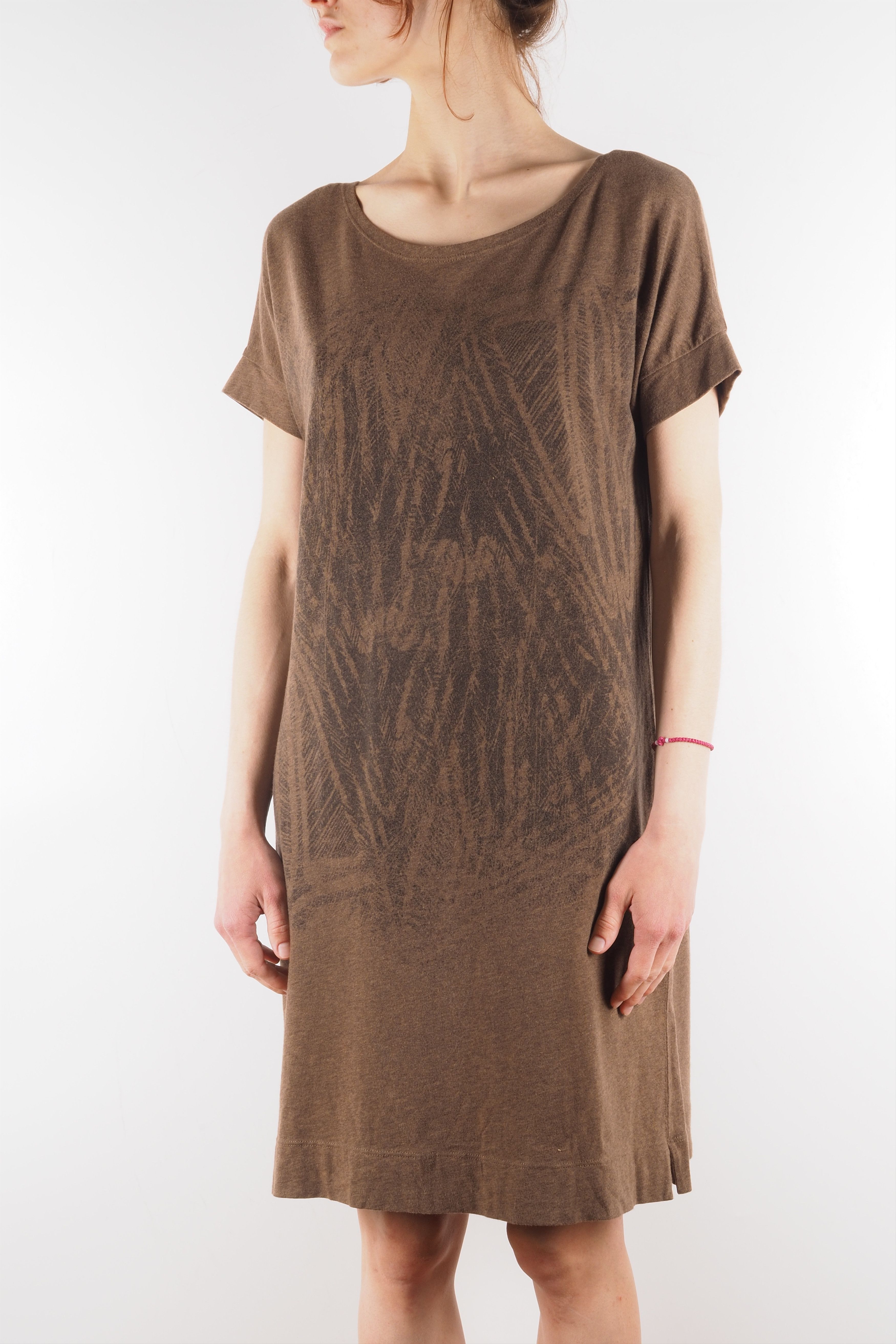 Other Peruvian Connection Brown Cotton Knee Length Dress Size M / US 6-8 / IT 42-44 - 4 Thumbnail