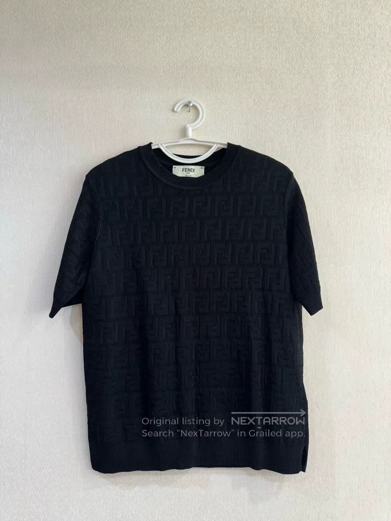 Fendi Fendi Black Pure Cotton Short Sleeve Shirt Size M / US 6-8 / IT 42-44 - 1 Thumbnail