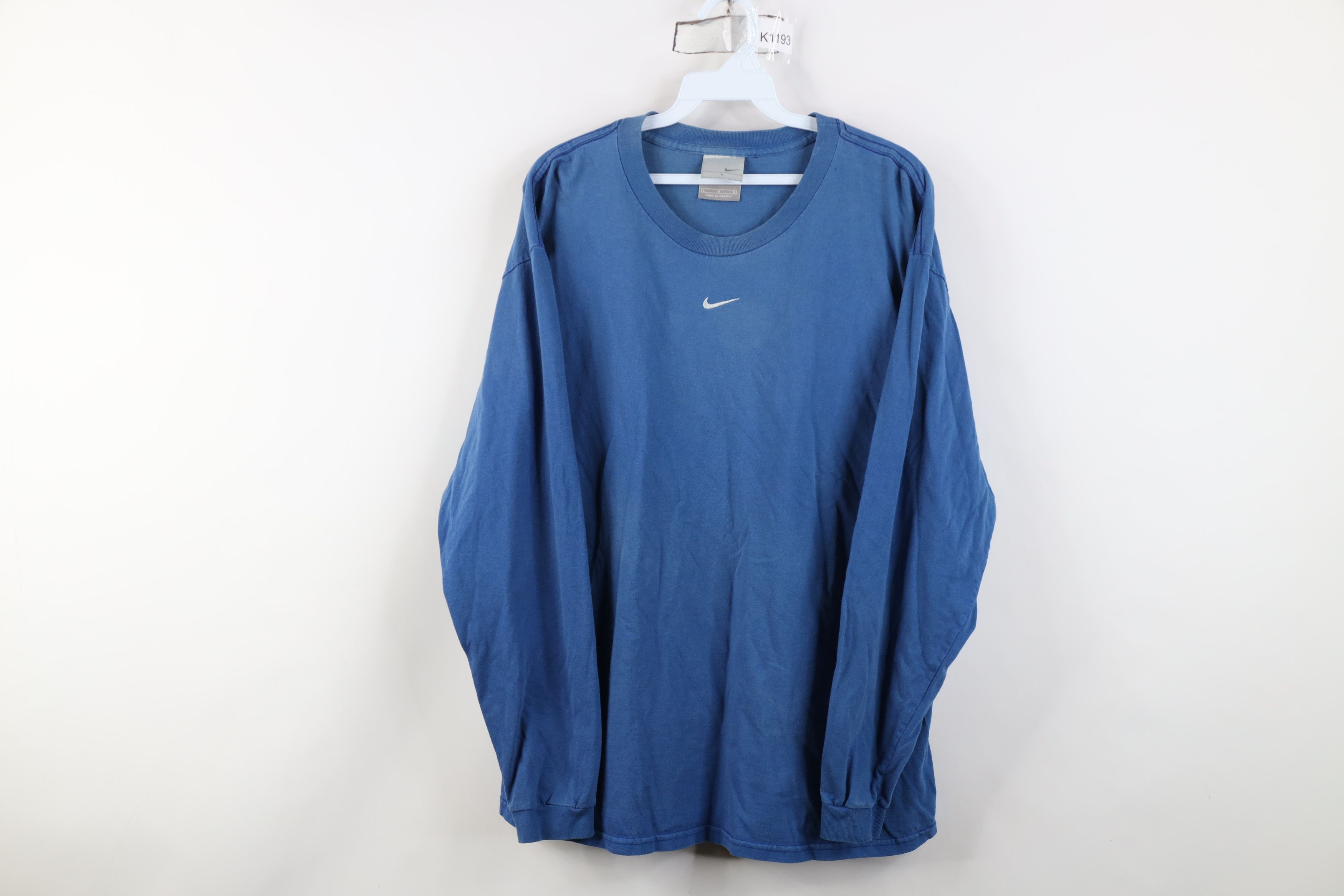 Nike Vintage Nike Travis Scott Center Swoosh Long Sleeve T-Shirt Size US L / EU 52-54 / 3 - 1 Thumbnail