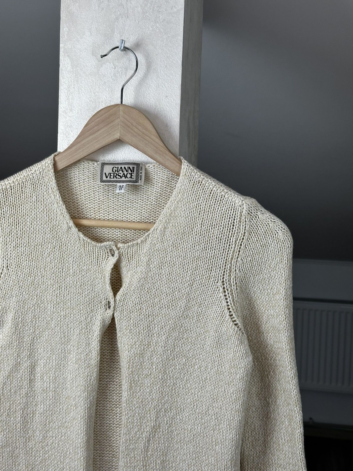 Versace Vintage Gianni Versace Silver Medusa Knit Sweater Size M / US 6-8 / IT 42-44 - 3 Thumbnail