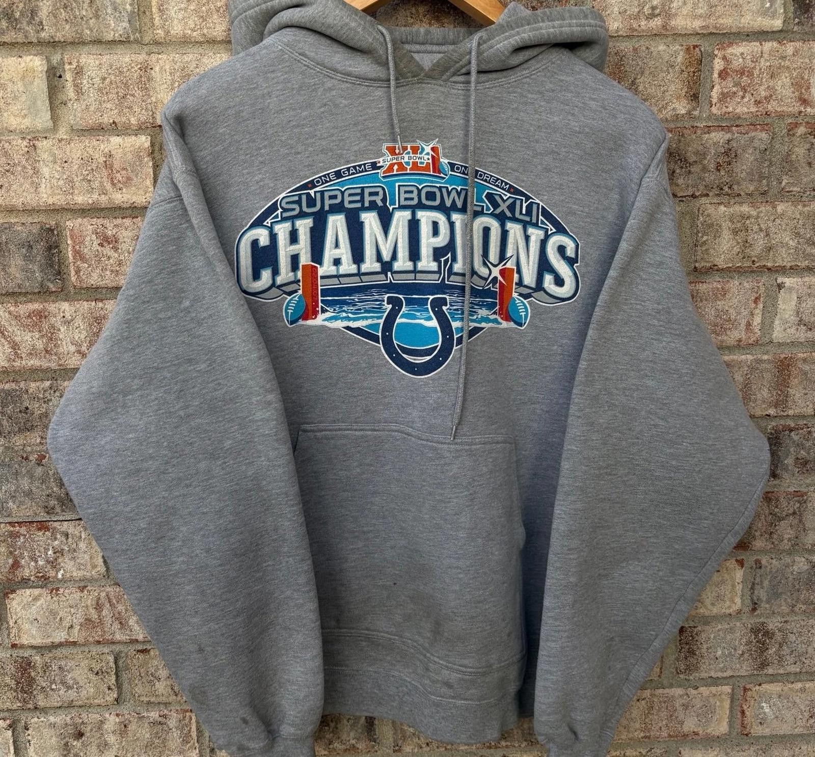 Reebok Vintage Indianapolis Colts gray hoodie Size US L / EU 52-54 / 3 - 1 Thumbnail