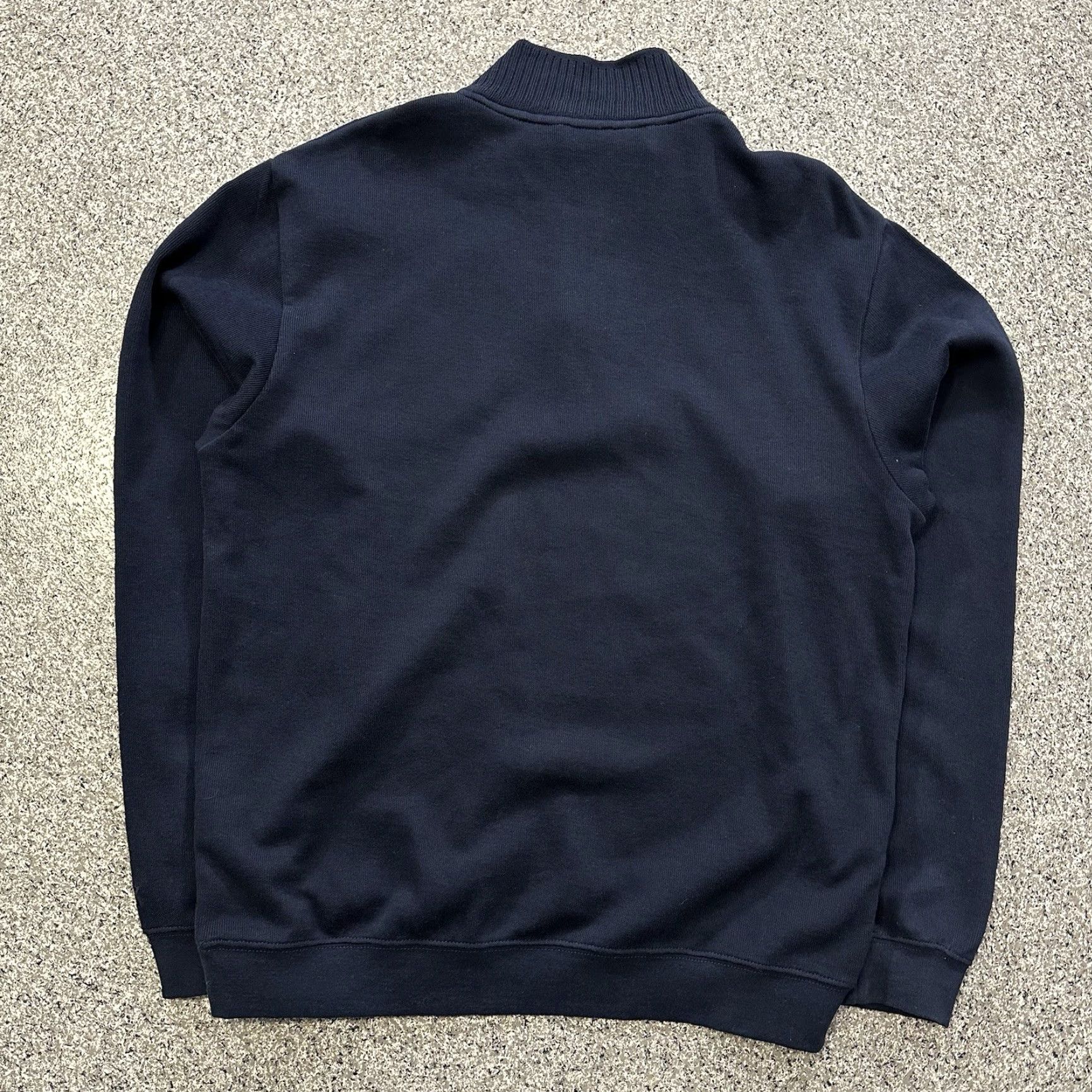 Cutter & Buck Cutter & Buck Quarter Zip Sweater Mens M Navy Blue Pullover Long Sleeve Mock Neck Knit Cotton Sweater Pullover Regular Mens Size US M / EU 48-50 / 2 - 6 Thumbnail