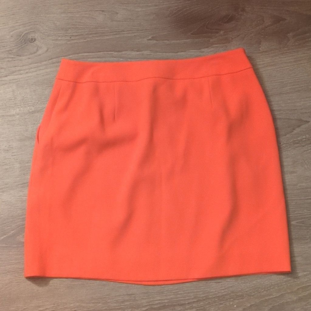 Ann Taylor Ann Taylor Petites Orange Skirt Soze 6P Size 28" / US 6 / IT 42 - 8 Thumbnail