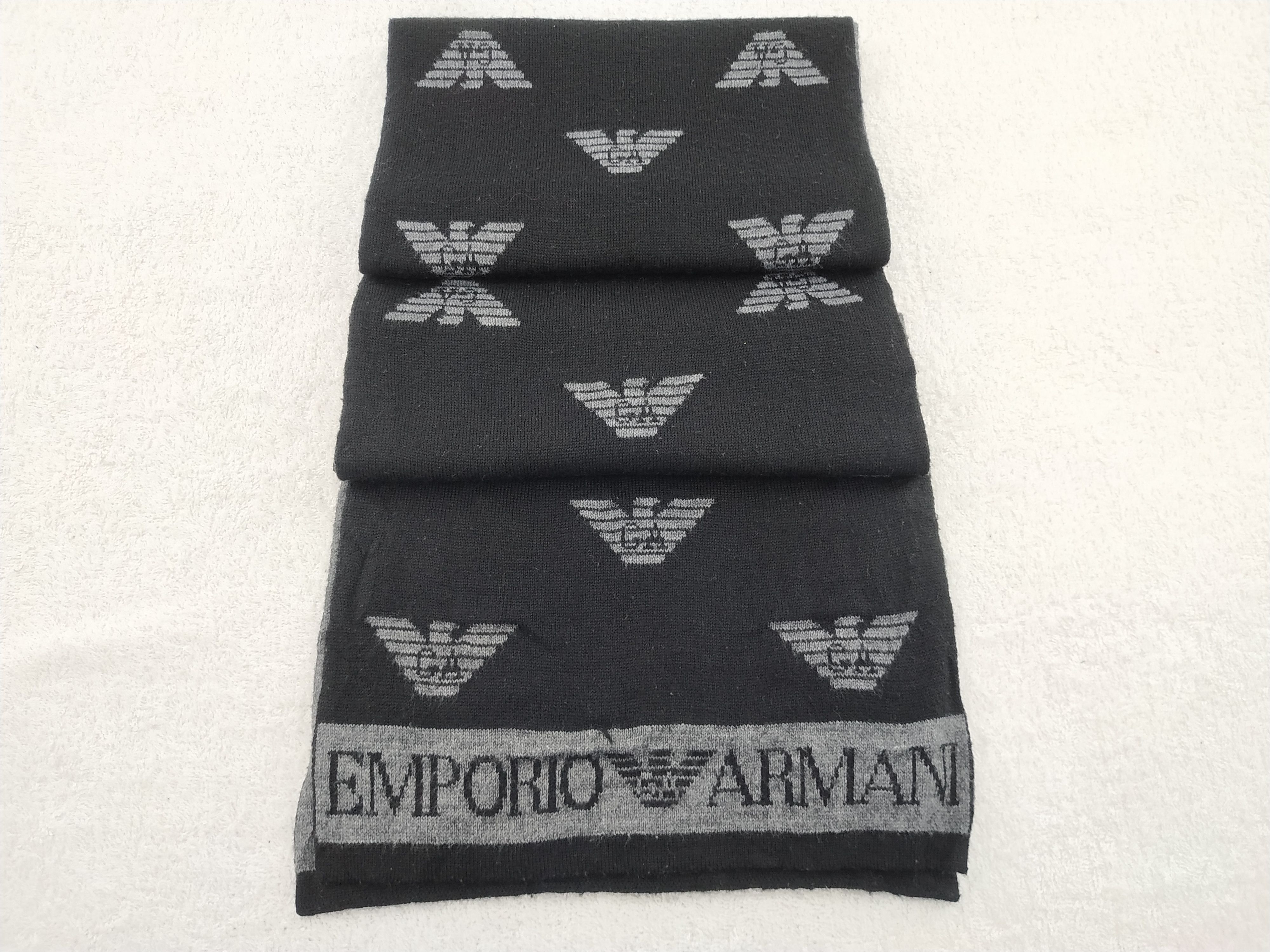 Emporio Armani Vintage Emporio Armani Scarf/Muffler/Neckwear MF394 Size ONE SIZE - 2 Thumbnail