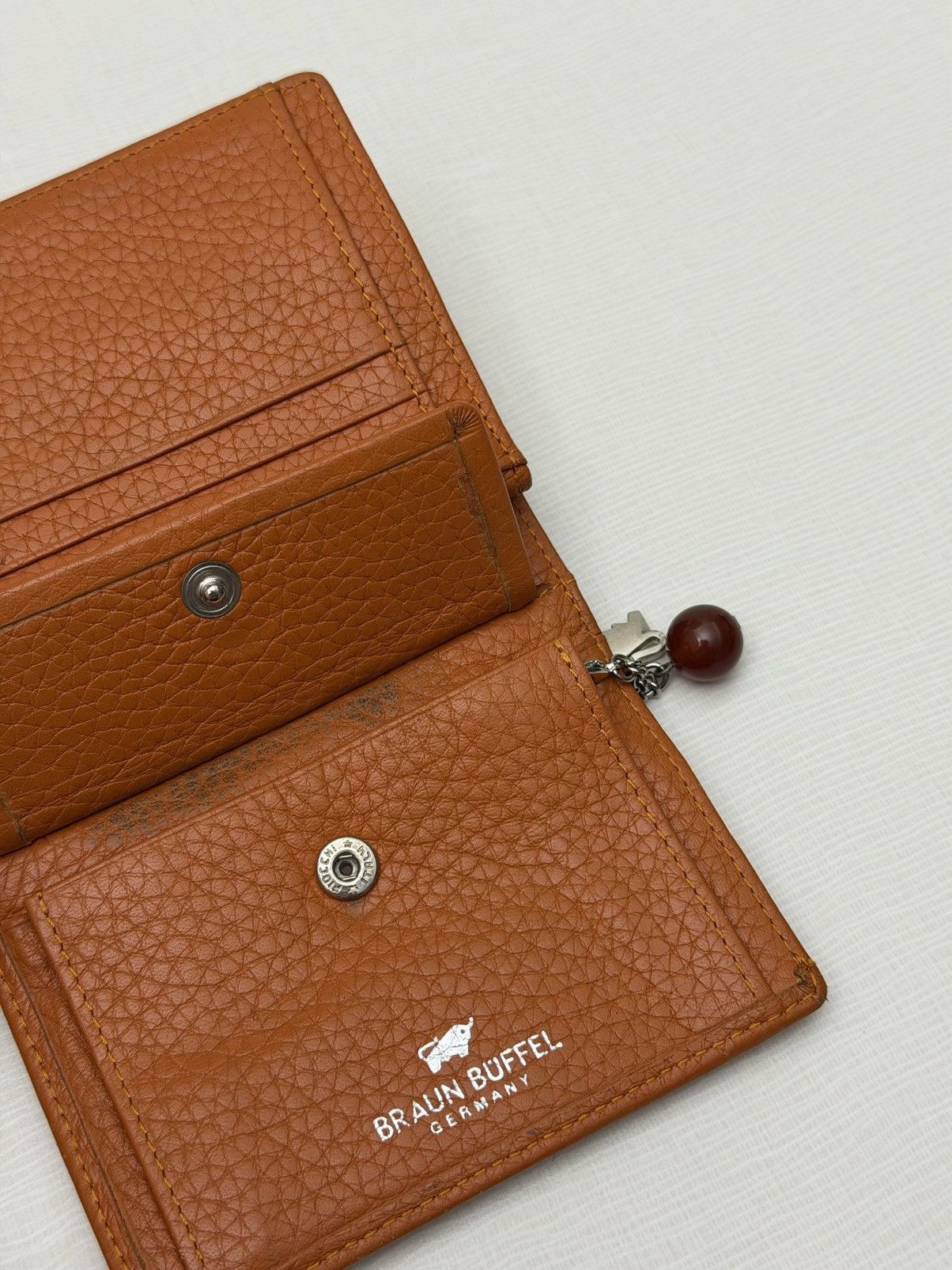 Braun Braun Büffel Germany Cognac Pebbled Leather Wallet Buffalo Size ONE SIZE - 5 Thumbnail