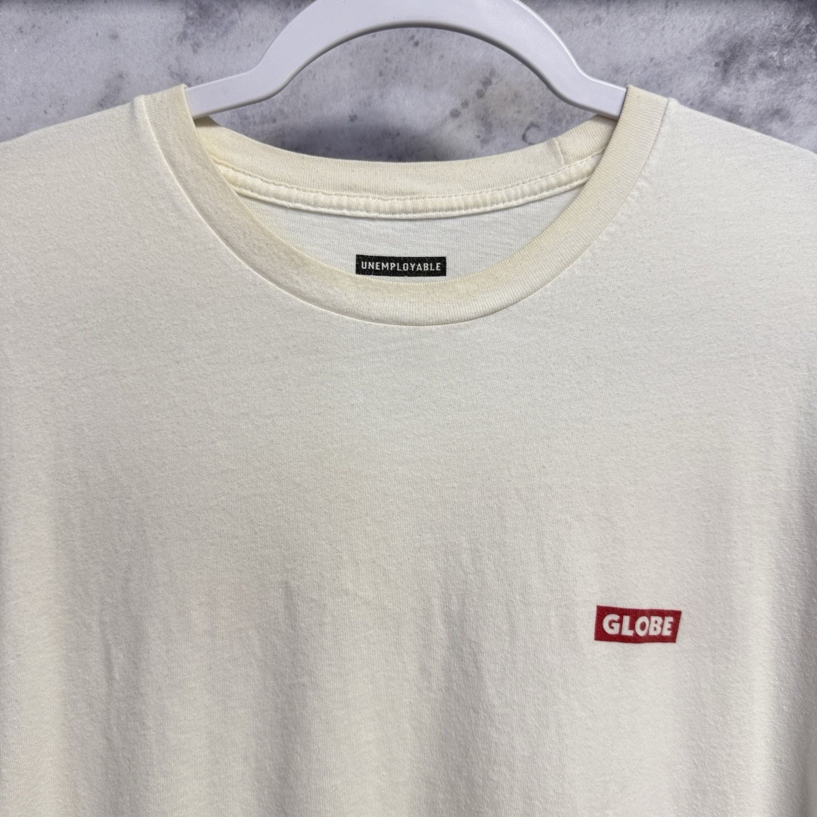 Globe Globe Skateboards Unemployable T Shirt Mens XL White Size US XL / EU 56 / 4 - 4 Thumbnail