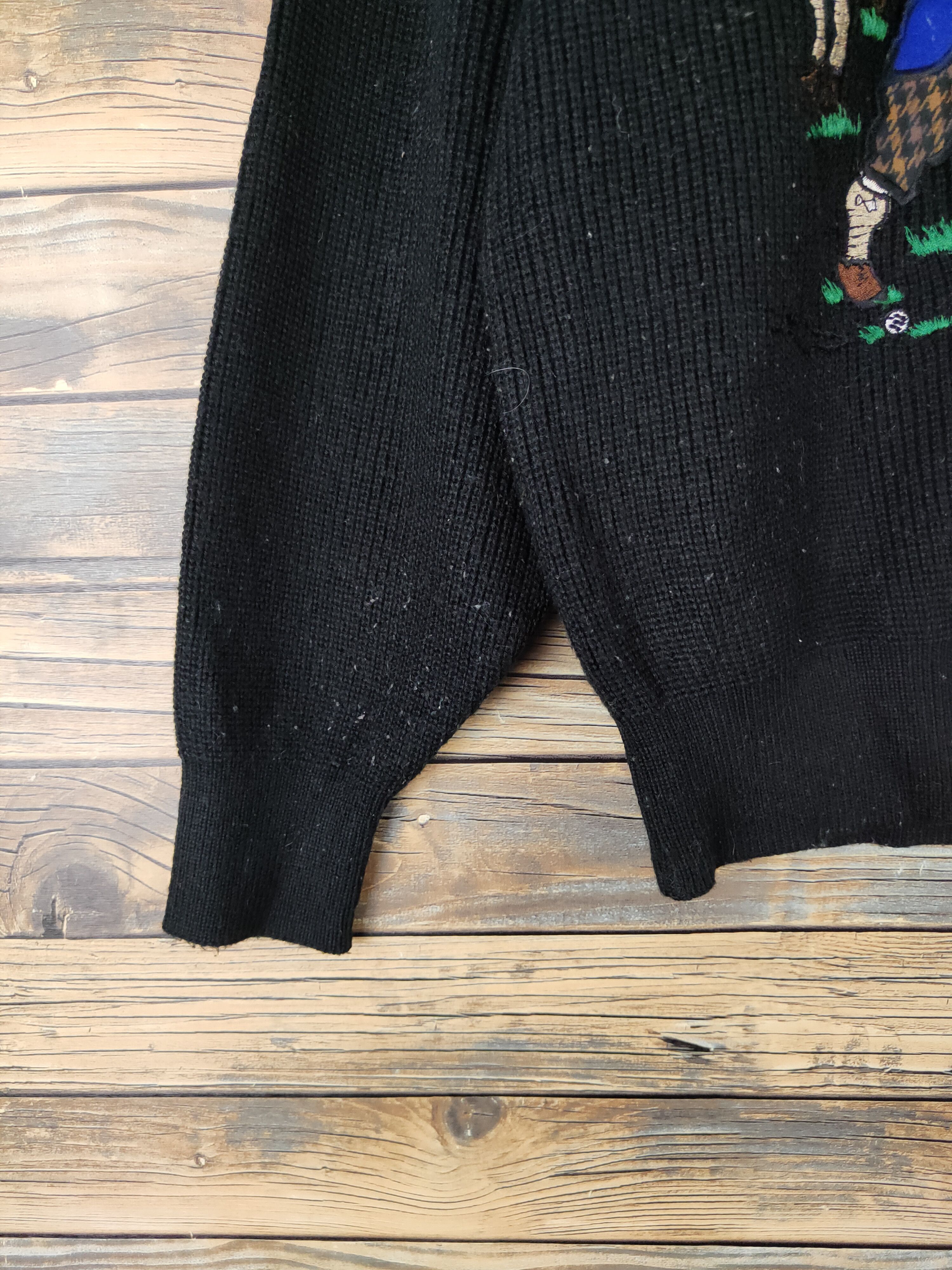 Vintage St.Torosa Black Golfing Knitwear Sweatshirts #W1445 Size US M / EU 48-50 / 2 - 5 Thumbnail
