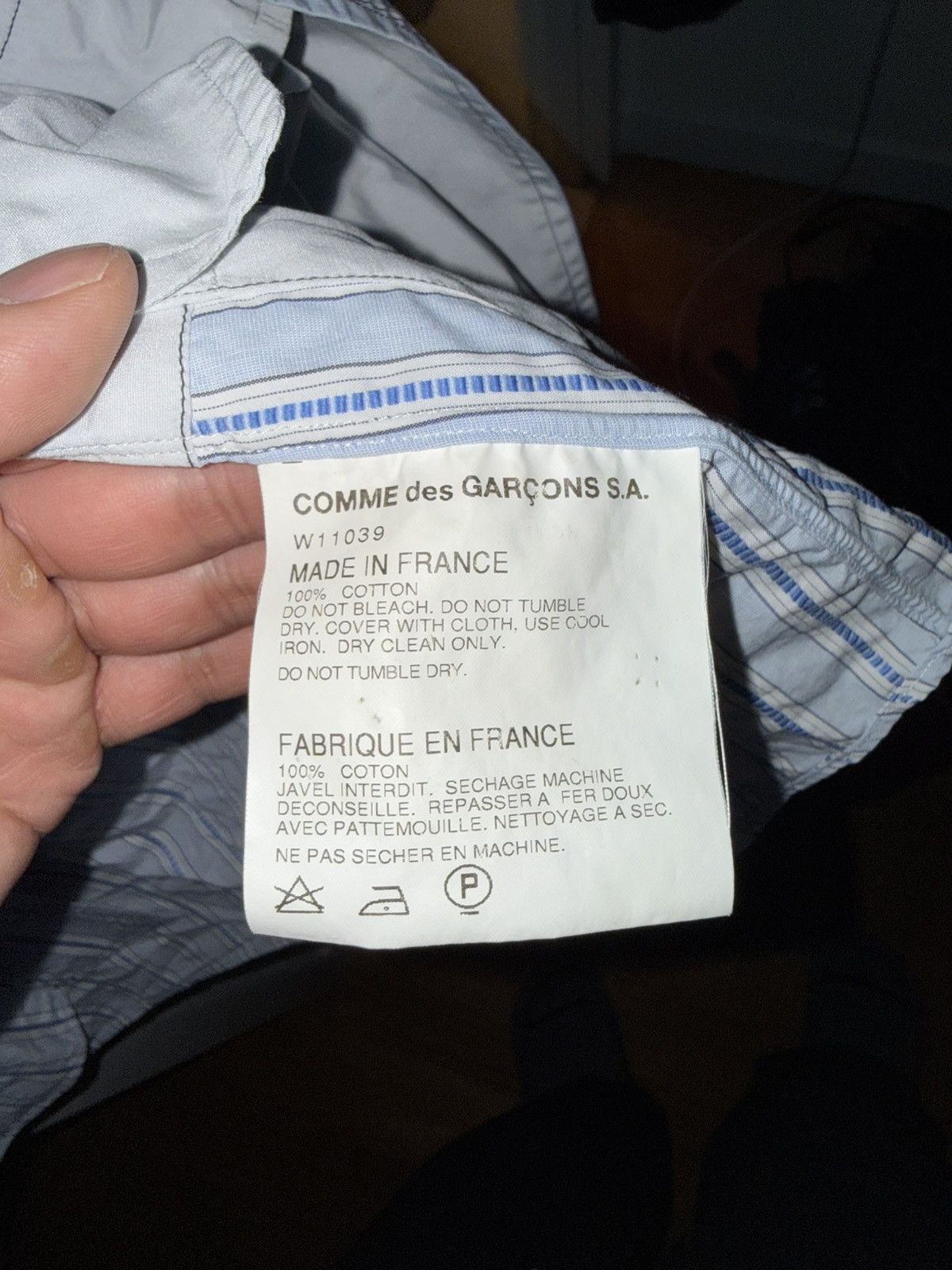 Comme des Garcons SHIRT Comme des Garçons SHIRT Trompe l’Oeil Cargo Striped Shirt Size US M / EU 48-50 / 2 - 10 Thumbnail