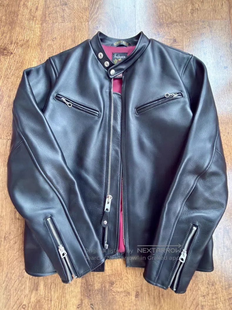 Schott Schott 641 limited edition leather jacket Size US L / EU 52-54 / 3 - 1 Thumbnail