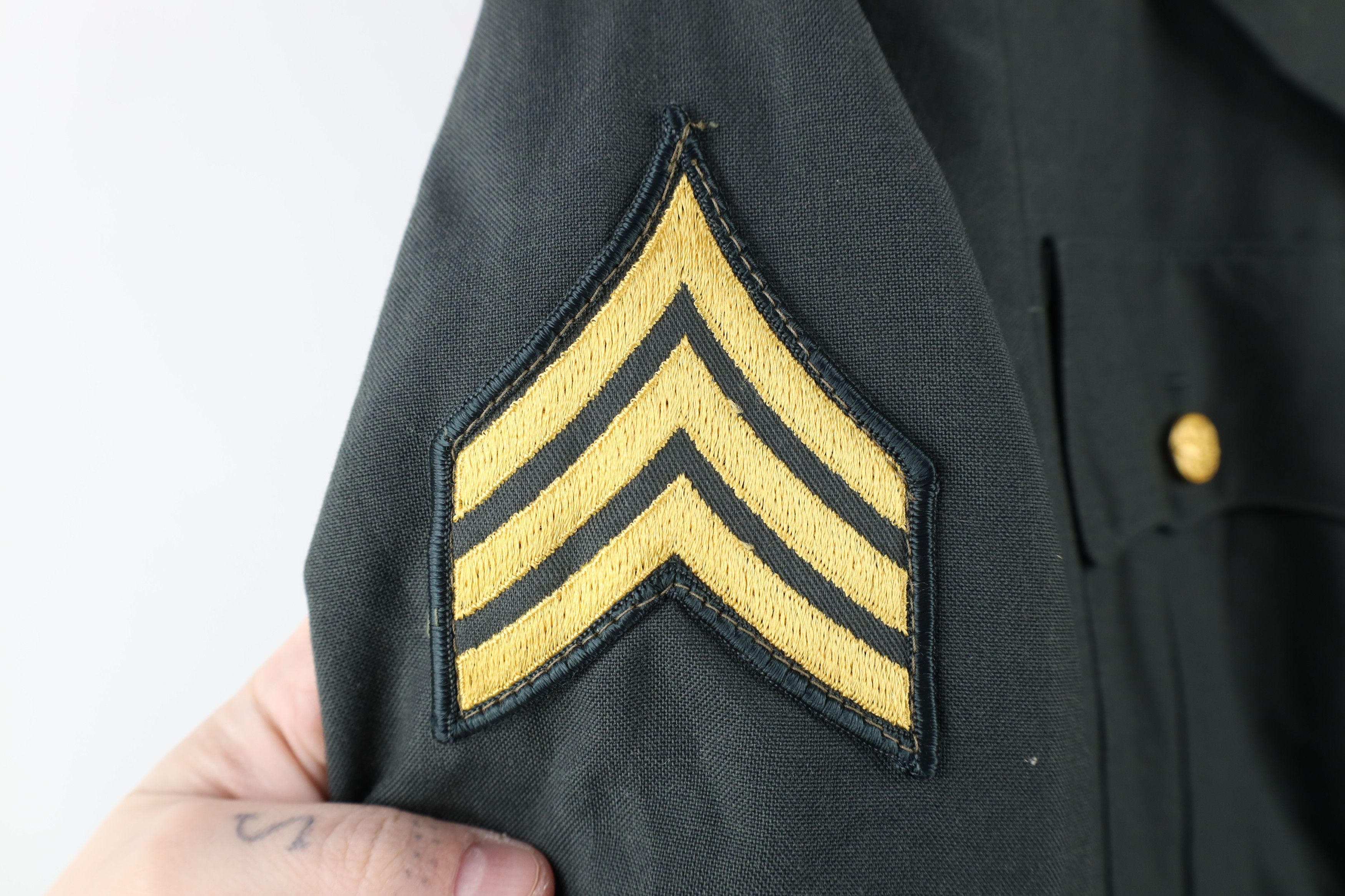 Vintage Vintage 70s Vietnam War AG-344 Officer Coat Jacket Green USA Size US L / EU 52-54 / 3 - 6 Thumbnail