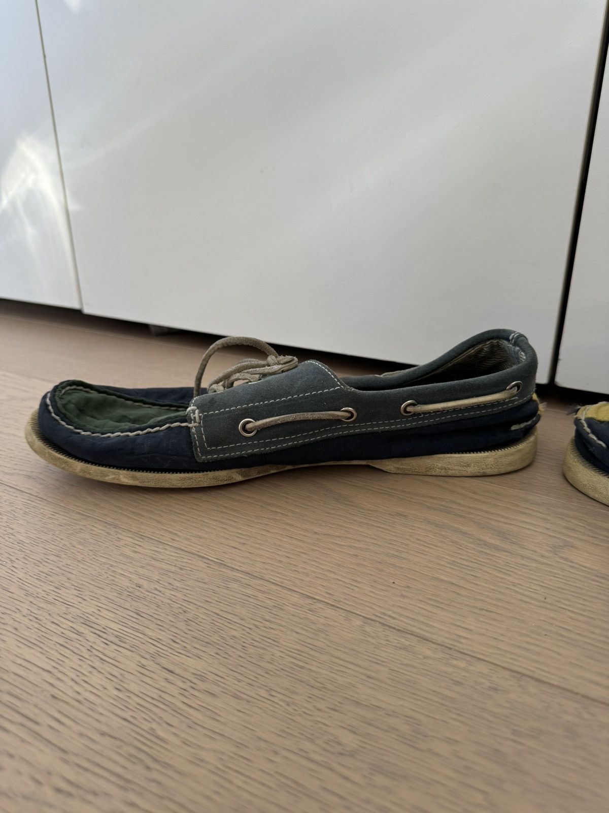 Band Of Outsiders Multi Colored Suede and Fabric Topsiders 10.5 Size US 10.5 / EU 43-44 - 5 Thumbnail