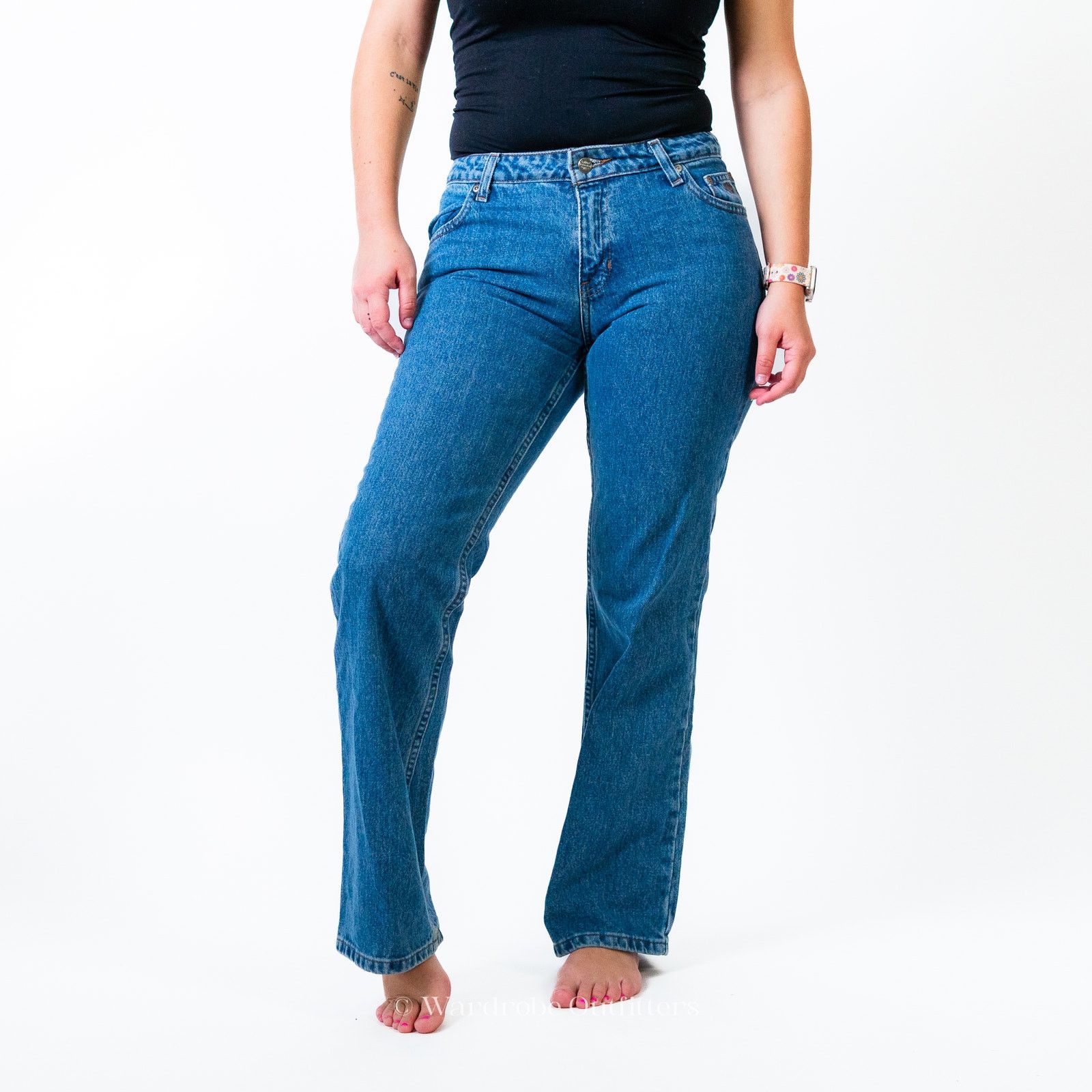 Harley Davidson Vintage Harley-Davidson Mid Rise Denim Riding Jeans Size 27" / US 4 / IT 40 - 1 Thumbnail