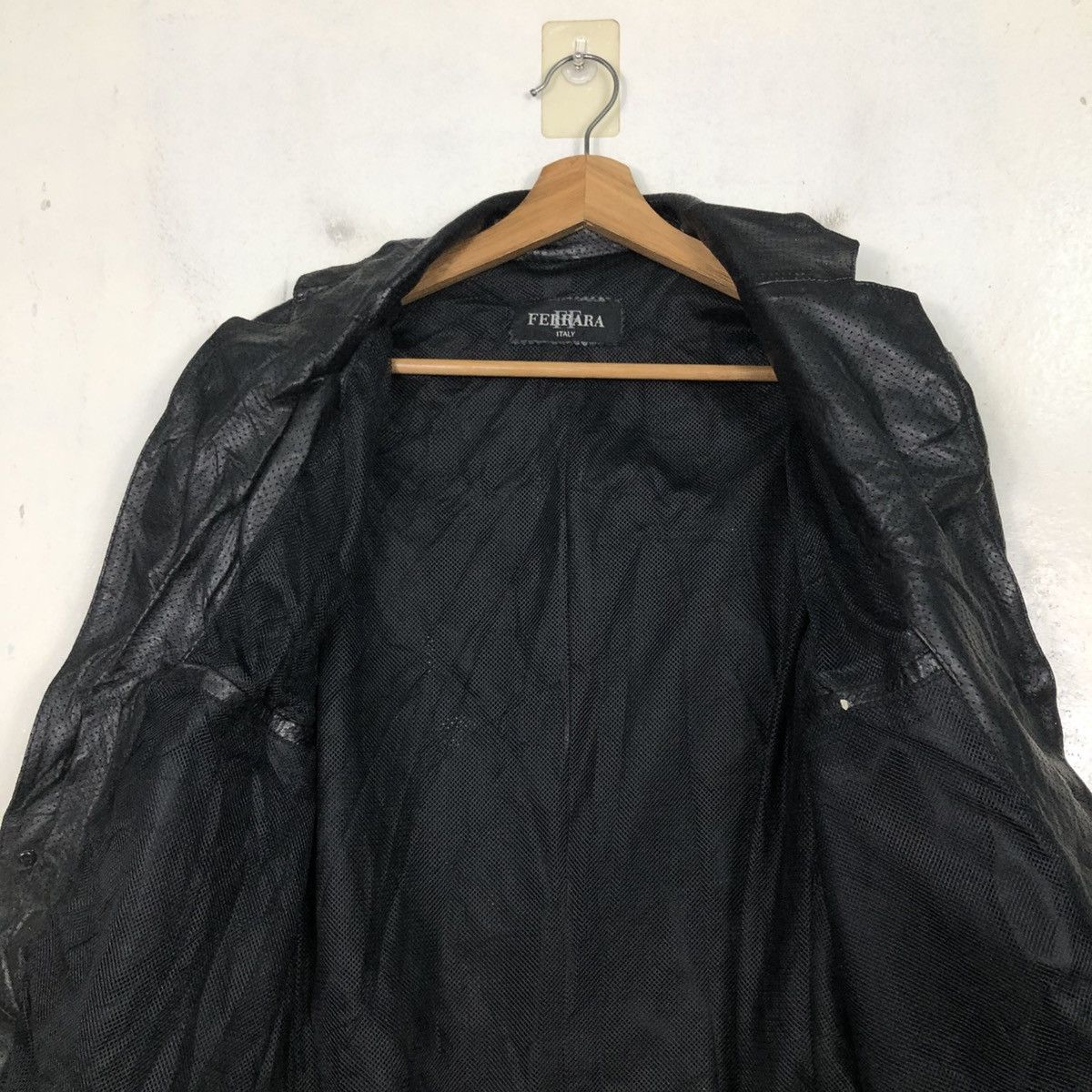Japanese Brand Vintage Leather Jacket Ferrara Italy Issey Miyake Size US M / EU 48-50 / 2 - 16 Thumbnail
