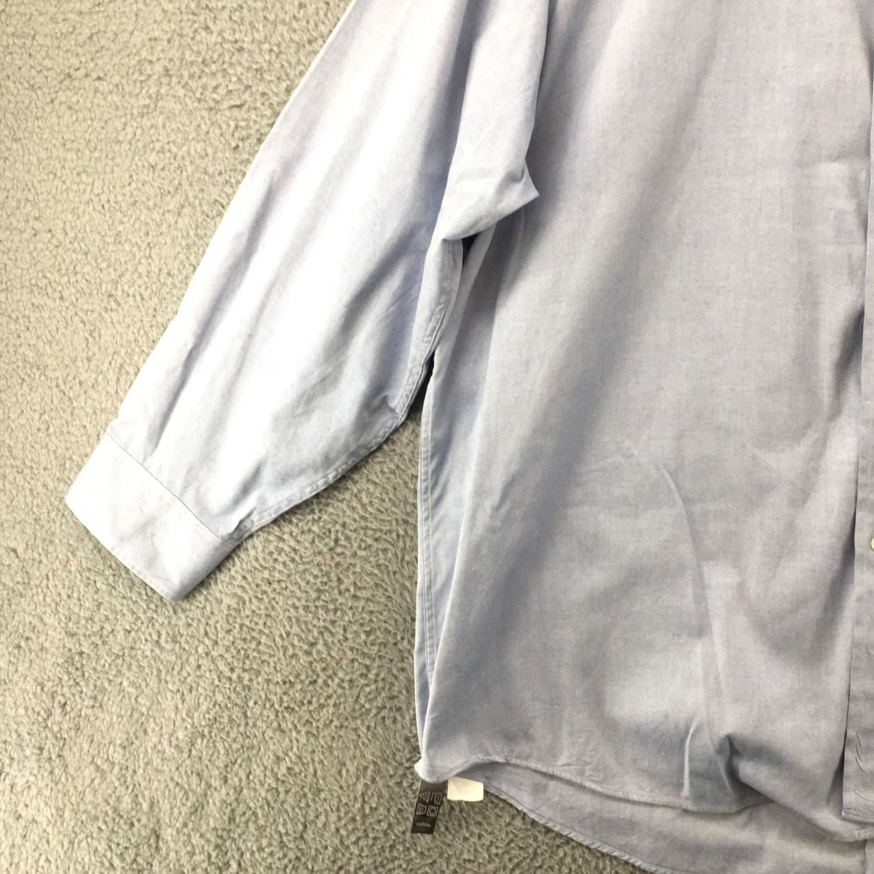 Geoffrey Beene Geoffrey Beene Shirt Mens 32/33 90s Blue Long Sleeve Button Up Zip? Size US XS / EU 42 / 0 - 3 Thumbnail