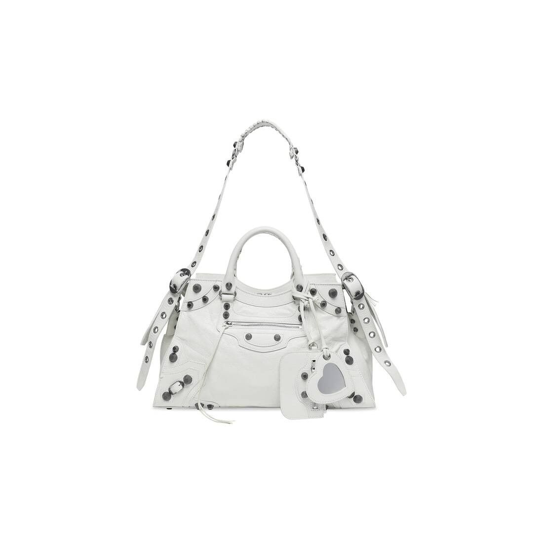 Balenciaga o1mt1gz0125 Size: OS / Neo Cagole City Handbag in White Size ONE SIZE - 1 Thumbnail