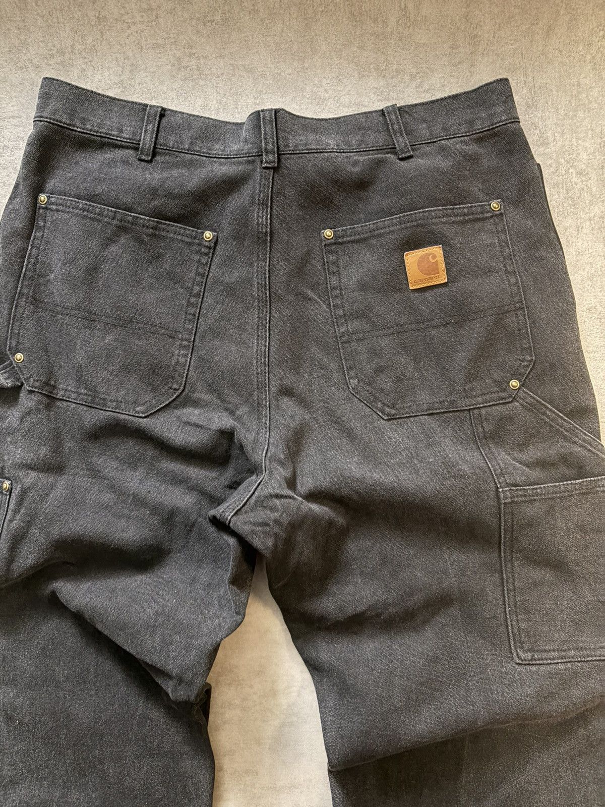 Carhartt Vintage Carhartt B136 BLK Sand Black Double Knee Carpenter Size US 34 / EU 50 - 3 Thumbnail