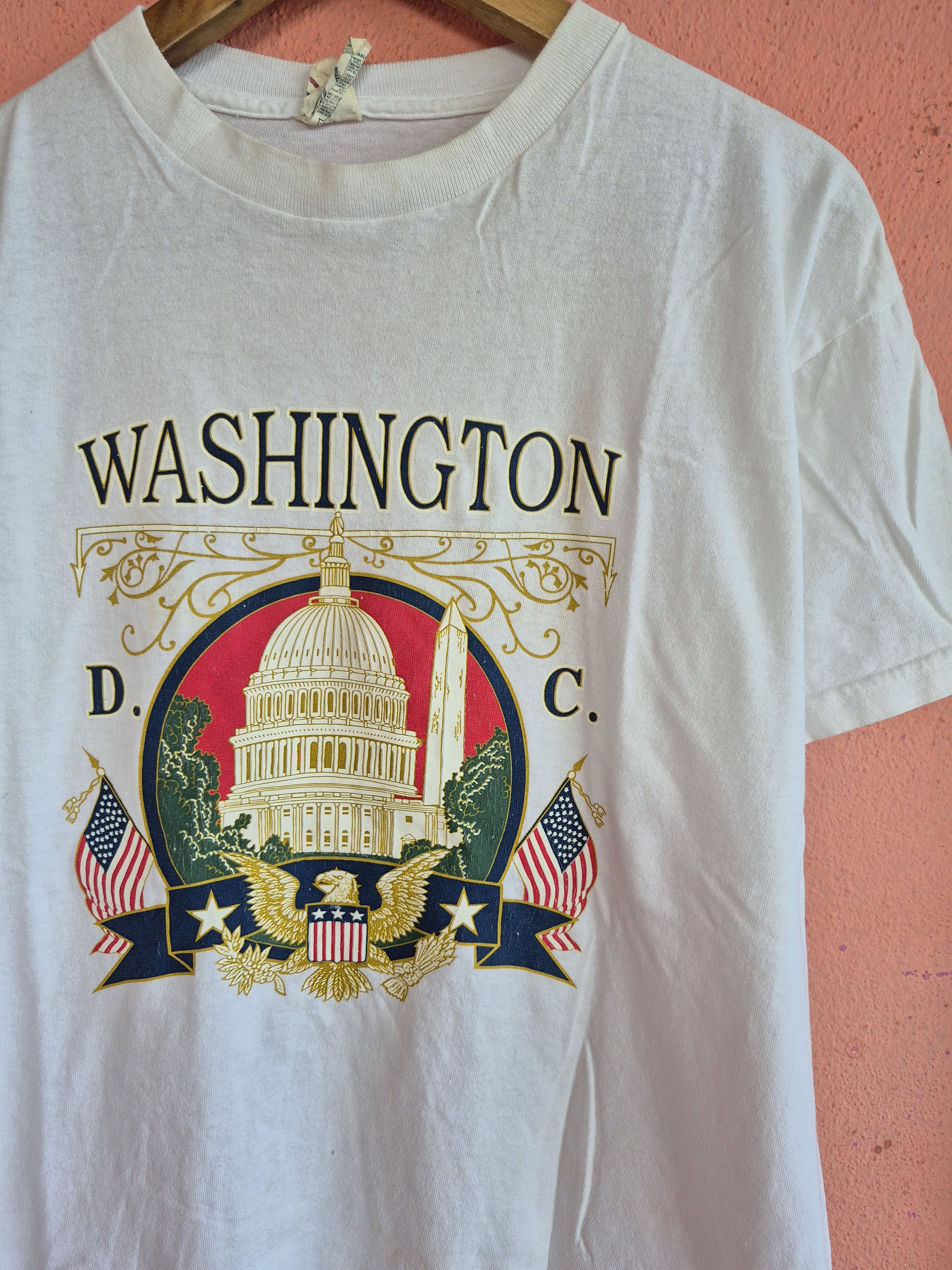 Vintage 🔥 Vintage Y2K Washington DC Tee Size US M / EU 48-50 / 2 - 2 Thumbnail