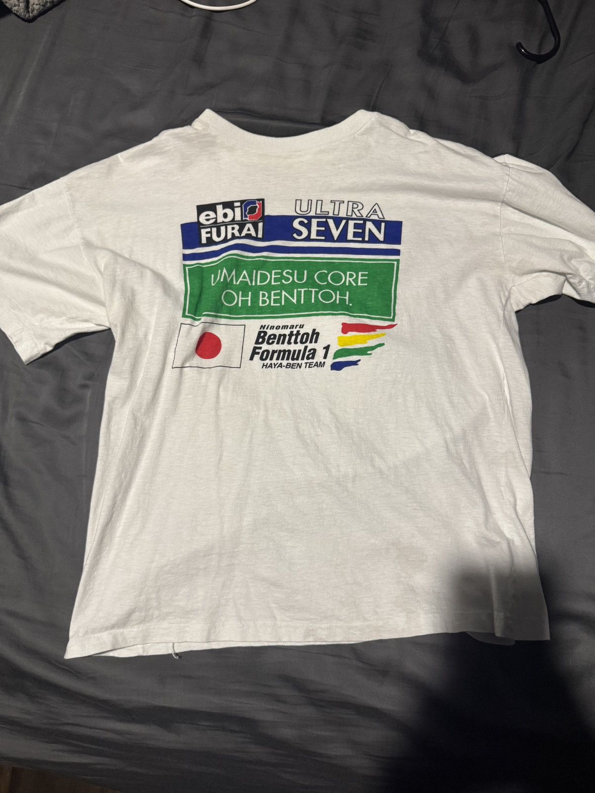 Benetton × Vintage Vintage 90s Benttoh F1 Japan Single Stitch Tshirt Size US M / EU 48-50 / 2 - 1 Thumbnail