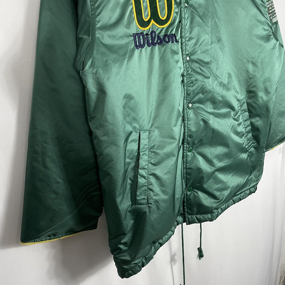Vintage × Wilson 🔥Rare🔥Wilson Big Spellout Snap Buttons Coach Light Jacket Size US L / EU 52-54 / 3 - 9 Thumbnail