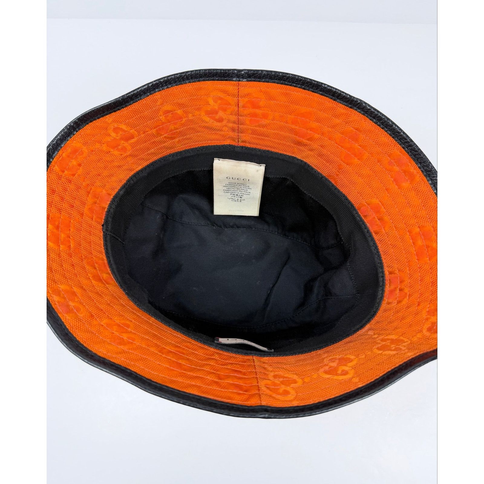 Gucci Gucci Off The Grid Orange Bucket Hat Size ONE SIZE - 7 Thumbnail
