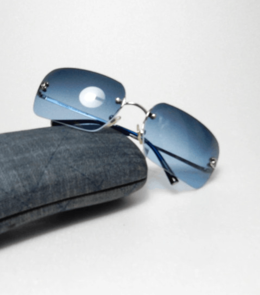 Chanel Chanel Sunglasses 🇺🇸 TAX FREE 4017 Rhinestone Rimless CC Size ONE SIZE - 4 Thumbnail