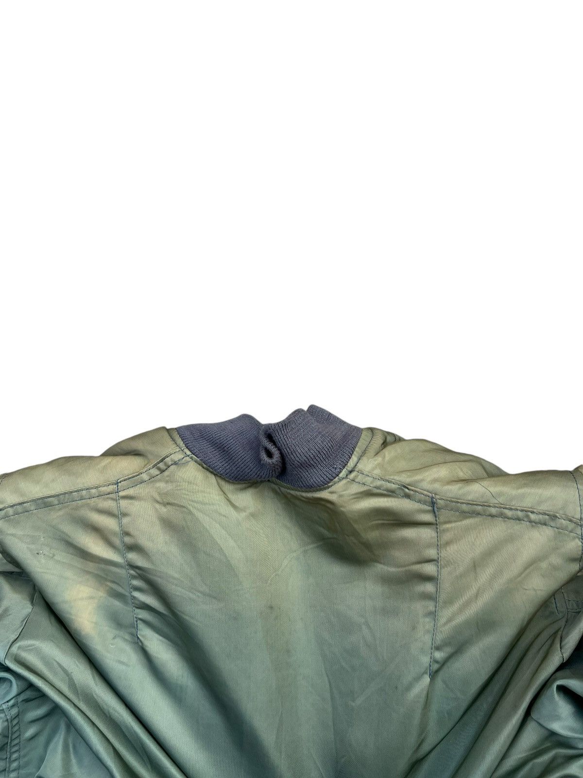 Avirex Vintage Avirex Sun Faded Olive Green MA-1 USAF Flight Jacket Size US S / EU 44-46 / 1 - 23 Thumbnail