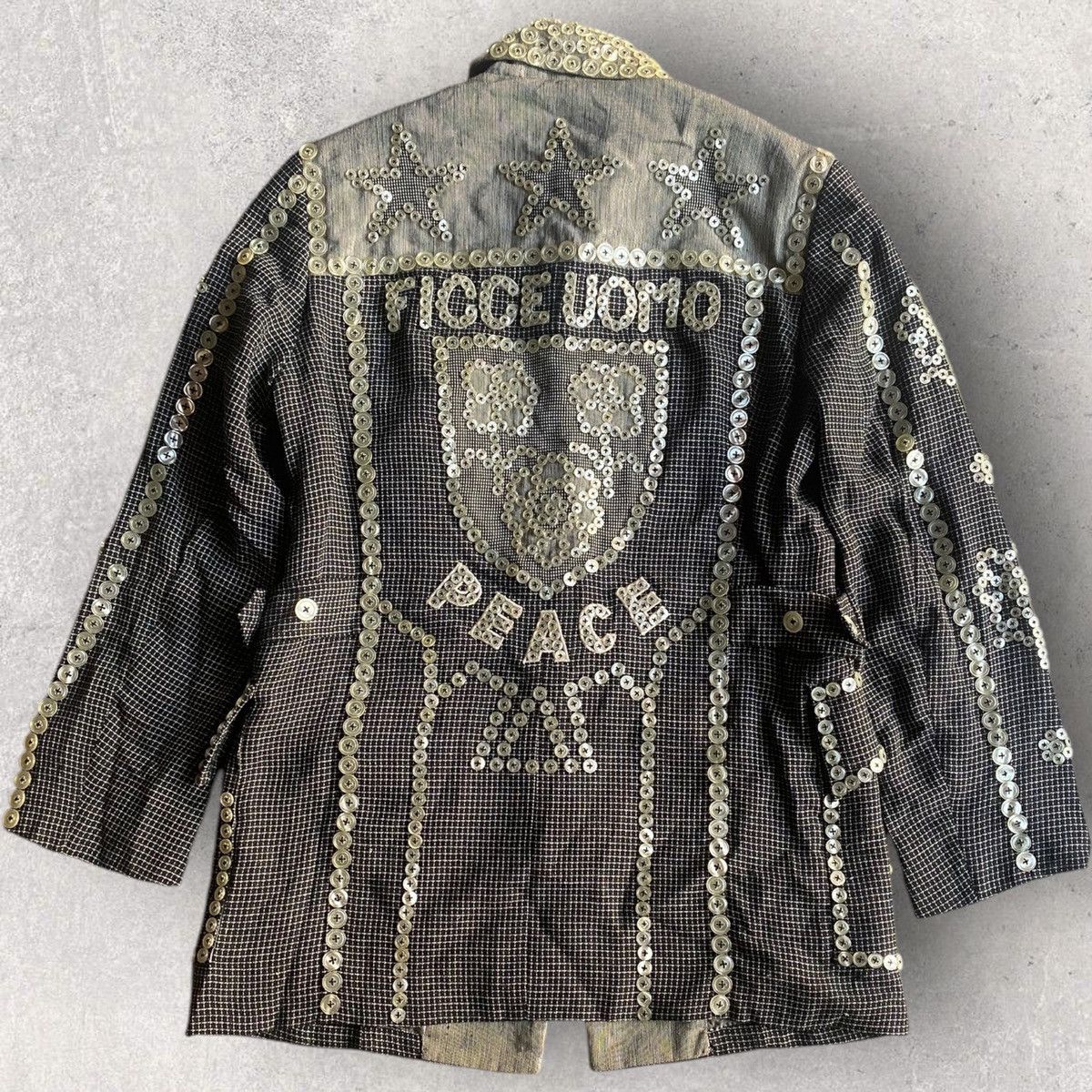 Yoshiyuki Konishi Vintage Ficce Uomo Countless Button Wool Jacket Size US L / EU 52-54 / 3 - 2 Thumbnail