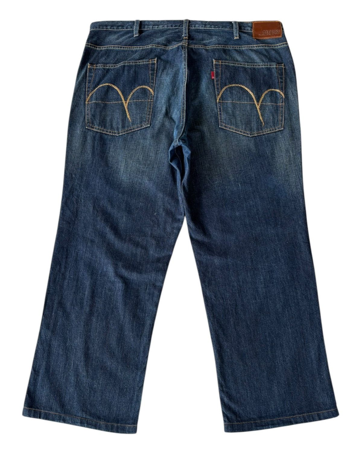 Edwin × If Six Was Nine × Le Grande Bleu (L.G.B.) 🔥VINTAGE EDWIN GOLD RUSH OVERSIZED DENIM BAGGY JEANS Size US 42 / EU 58 - 2 Thumbnail