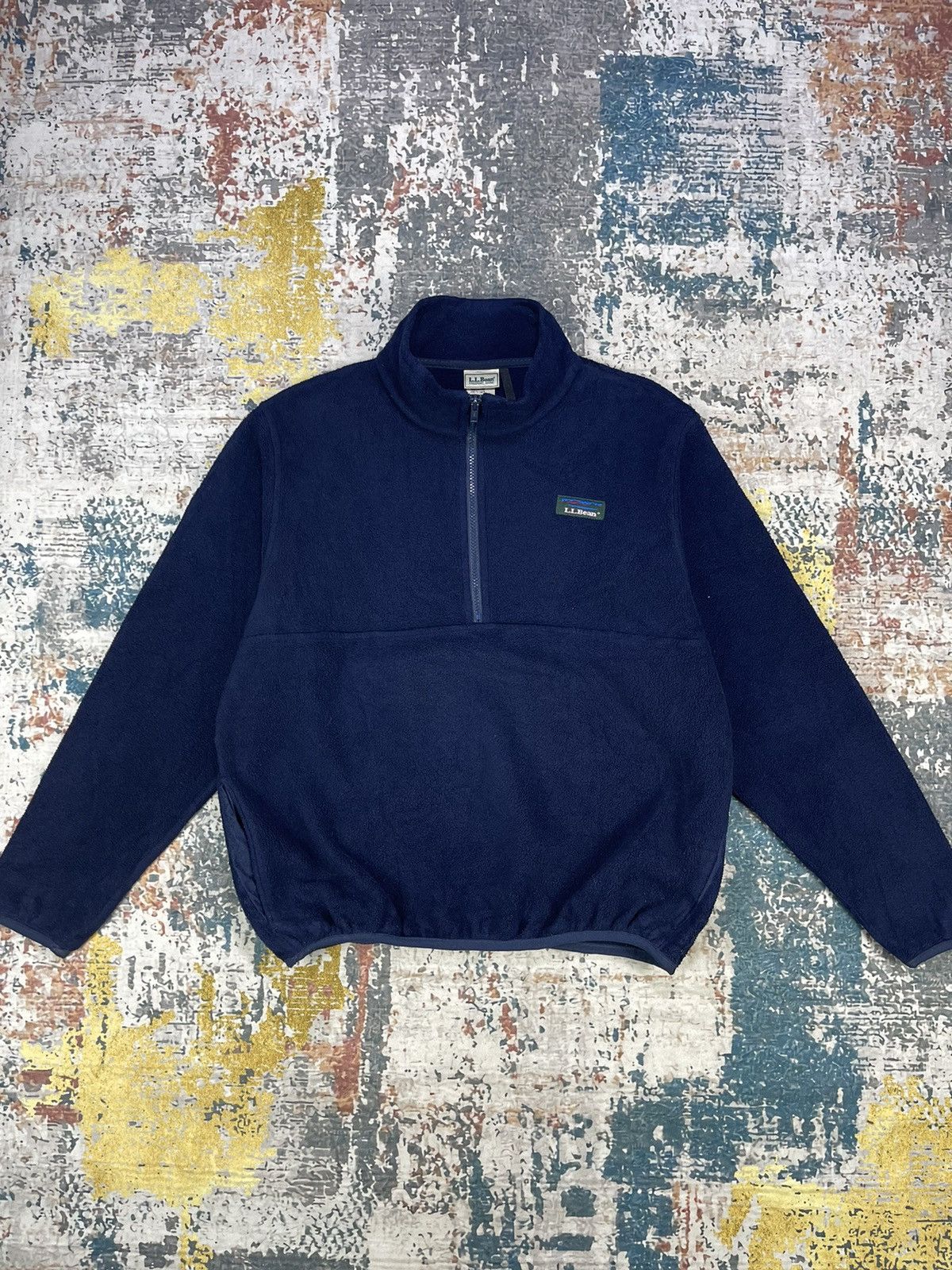 L.L. Bean Vintage LL Bean Half Zipper Fleece Sweatshirt Size M / US 6-8 / IT 42-44 - 1 Thumbnail