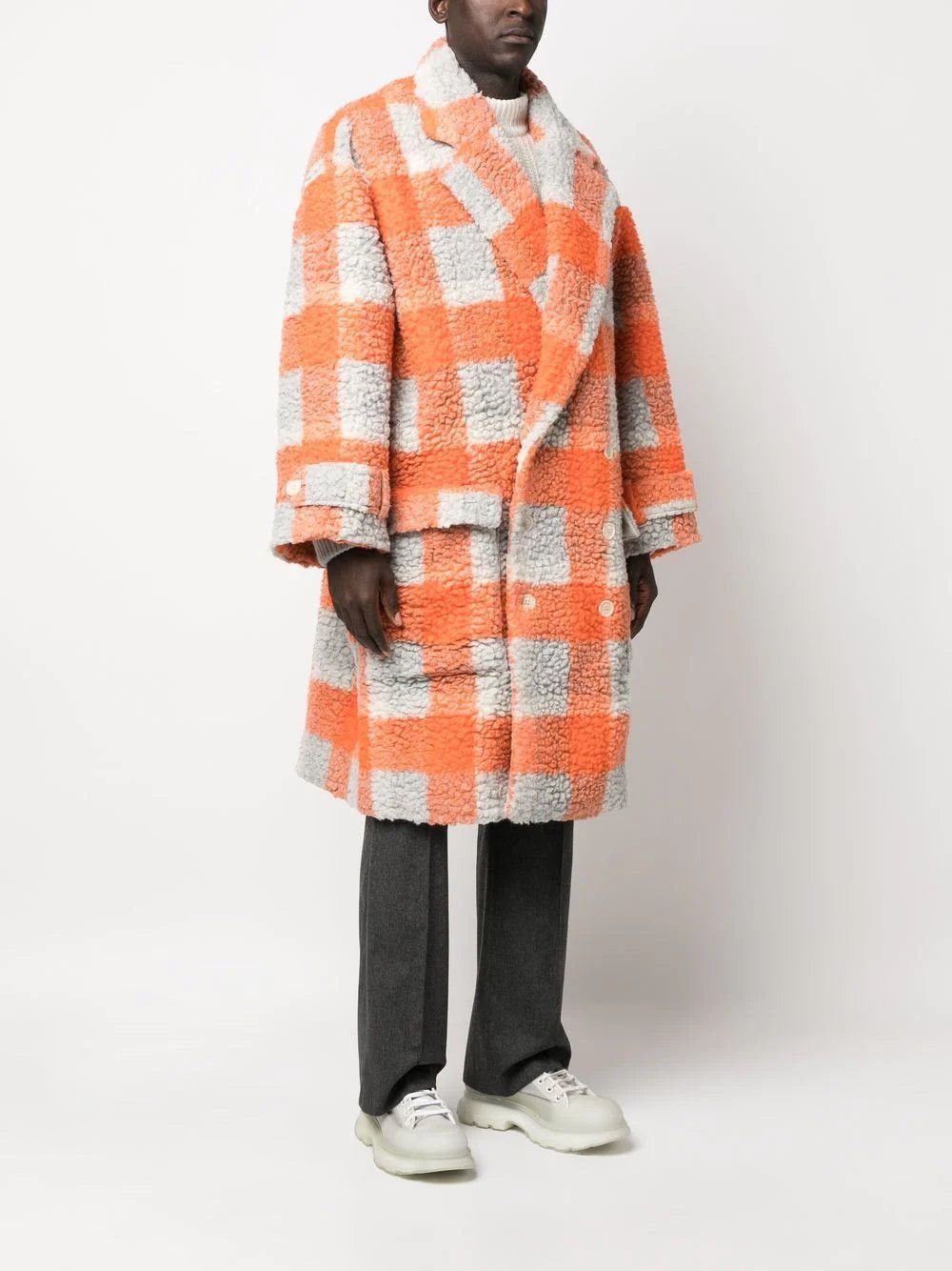 Henrik Vibskov !DS! AW22 Henrik Vibskov Checkered Ahoy Long Coat Size US XL / EU 56 / 4 - 7 Thumbnail