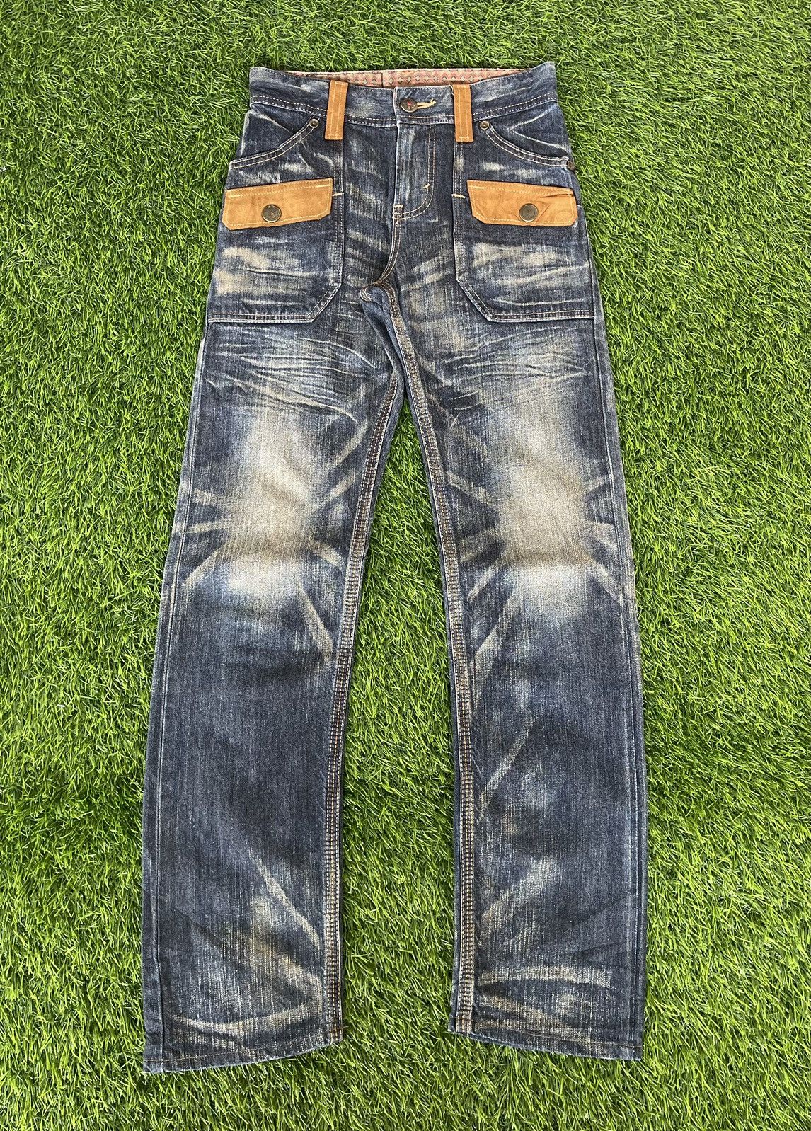 Edwin Exclusive Vintage 90s 🔥EDWIN🔥Bush Pants Blue Denim Size US 28 / EU 44 - 1 Thumbnail
