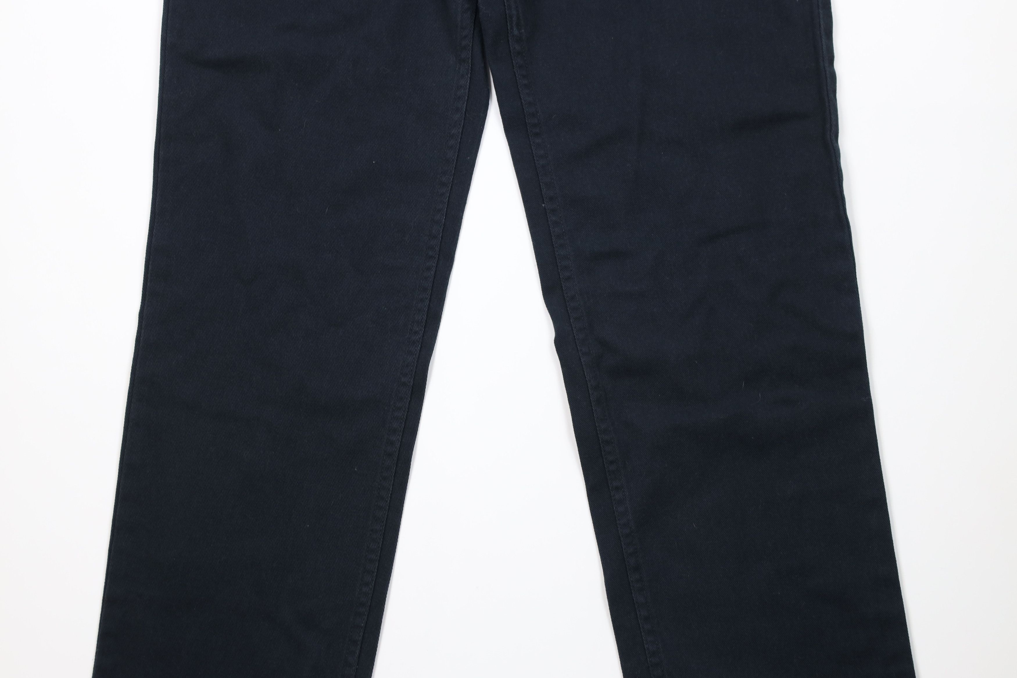 Lands' End Deadstock Vintage Lands End Tapered Leg Denim Jeans Black Size US 32 / EU 48 - 3 Thumbnail