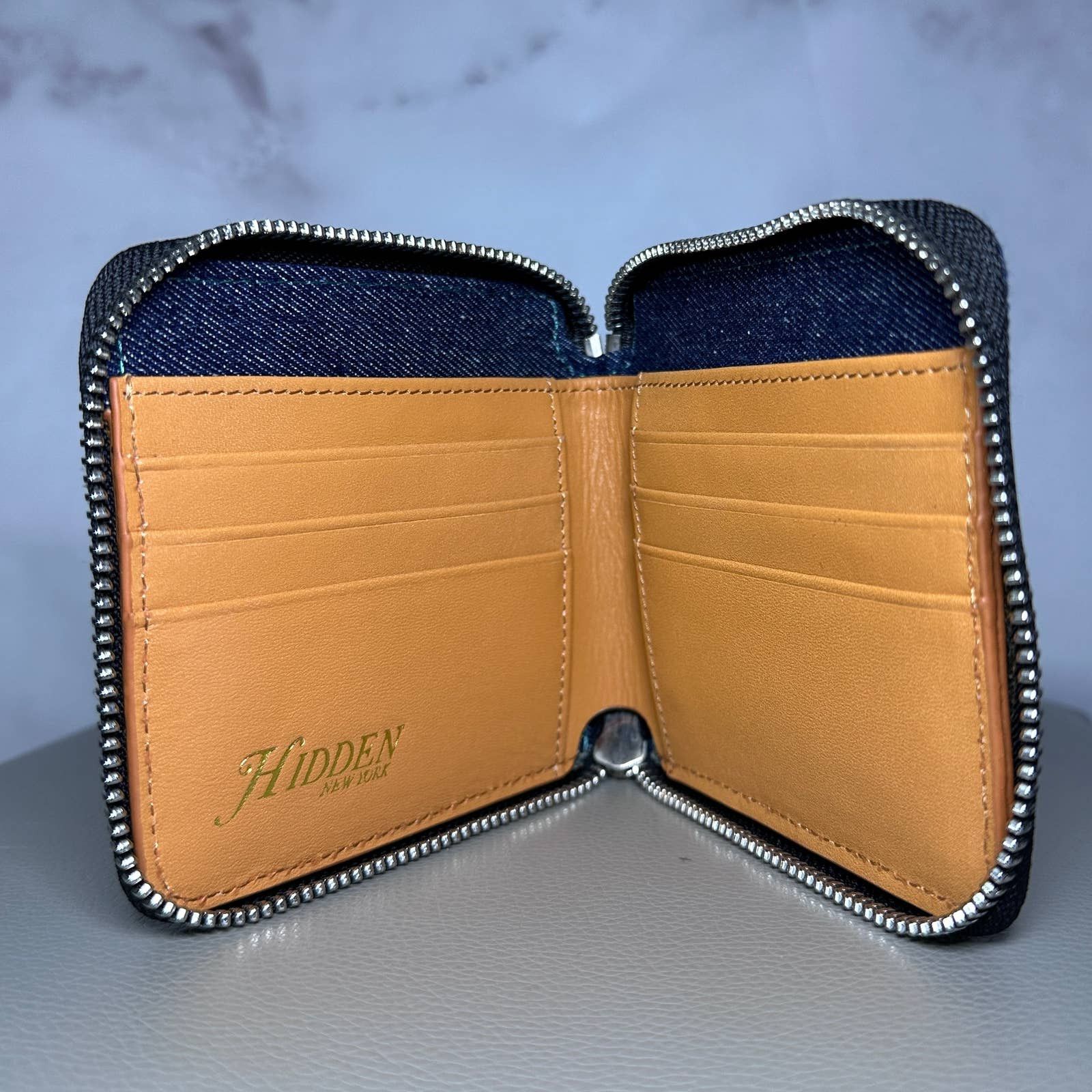 HIDDEN Hidden NY Selvedge Denim Zipper Wallet Size ONE SIZE - 5 Thumbnail