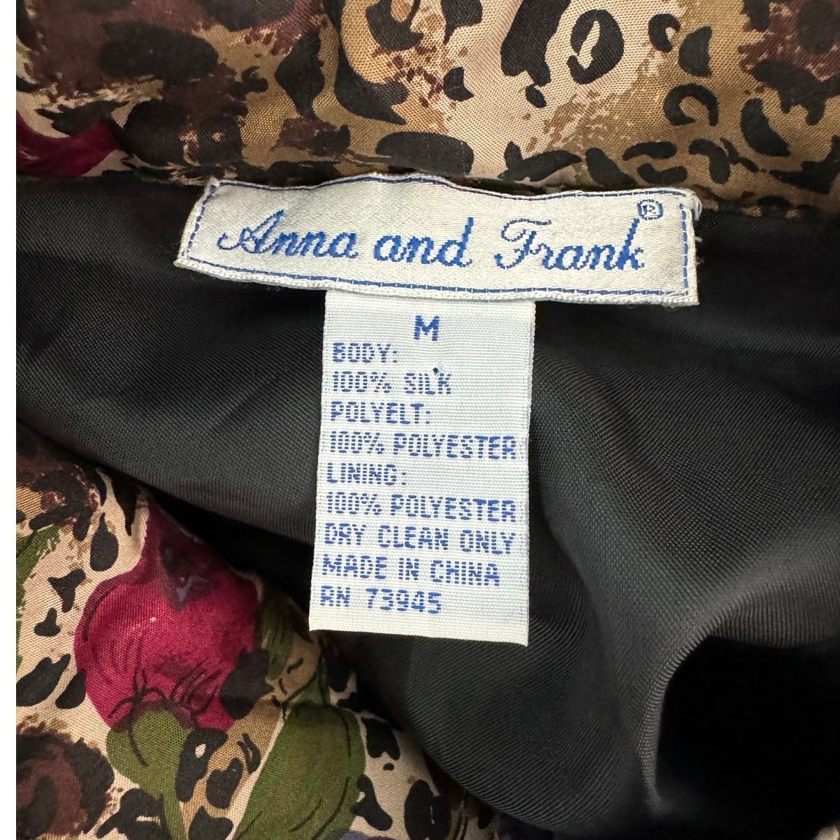 Vintage Vintage 100% silk rose floral animal print bomber jacket M Size M / US 6-8 / IT 42-44 - 7 Thumbnail