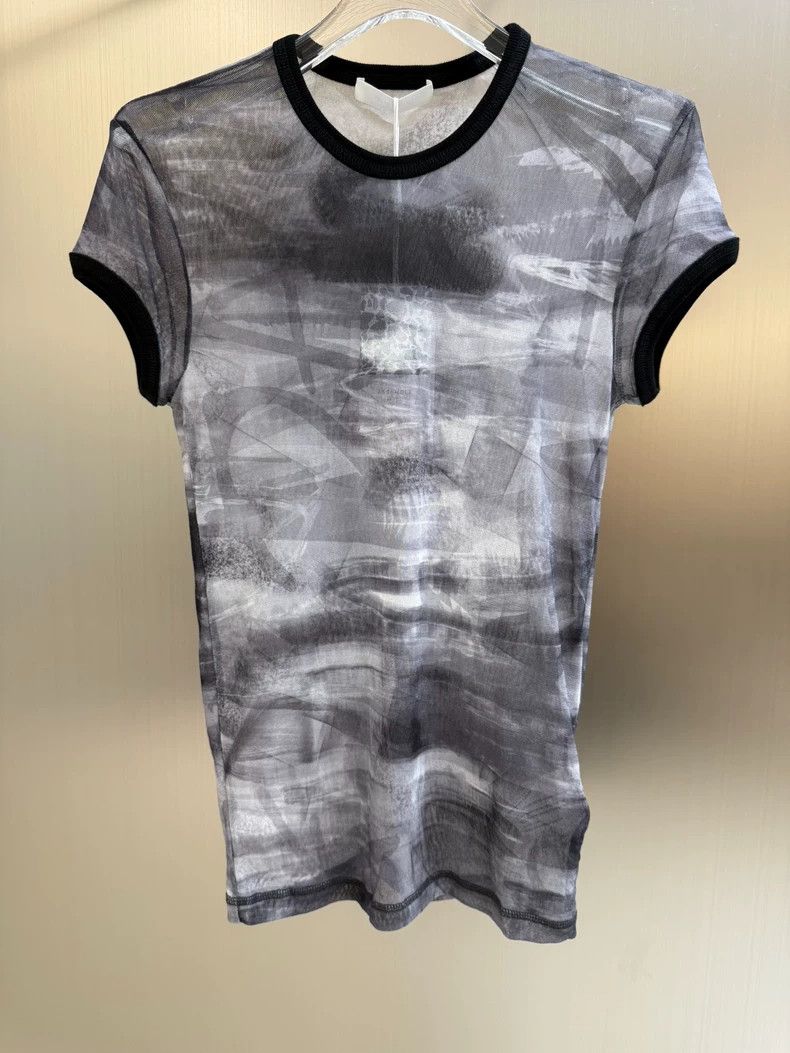 Helmut Lang helmut lang sheer short sleeve t-shirt-dmc Size US S / EU 44-46 / 1 - 1 Thumbnail