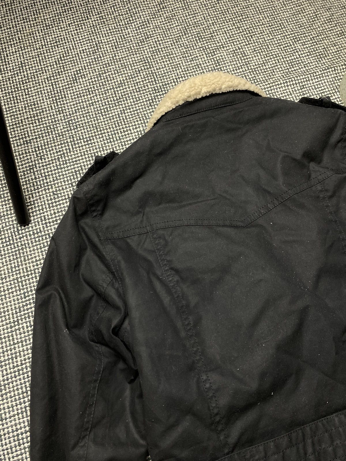 Barbour × Vintage Women's Barbour Wax Matlock Motorcycle Black Jacket Size S / US 4 / IT 40 - 23 Thumbnail
