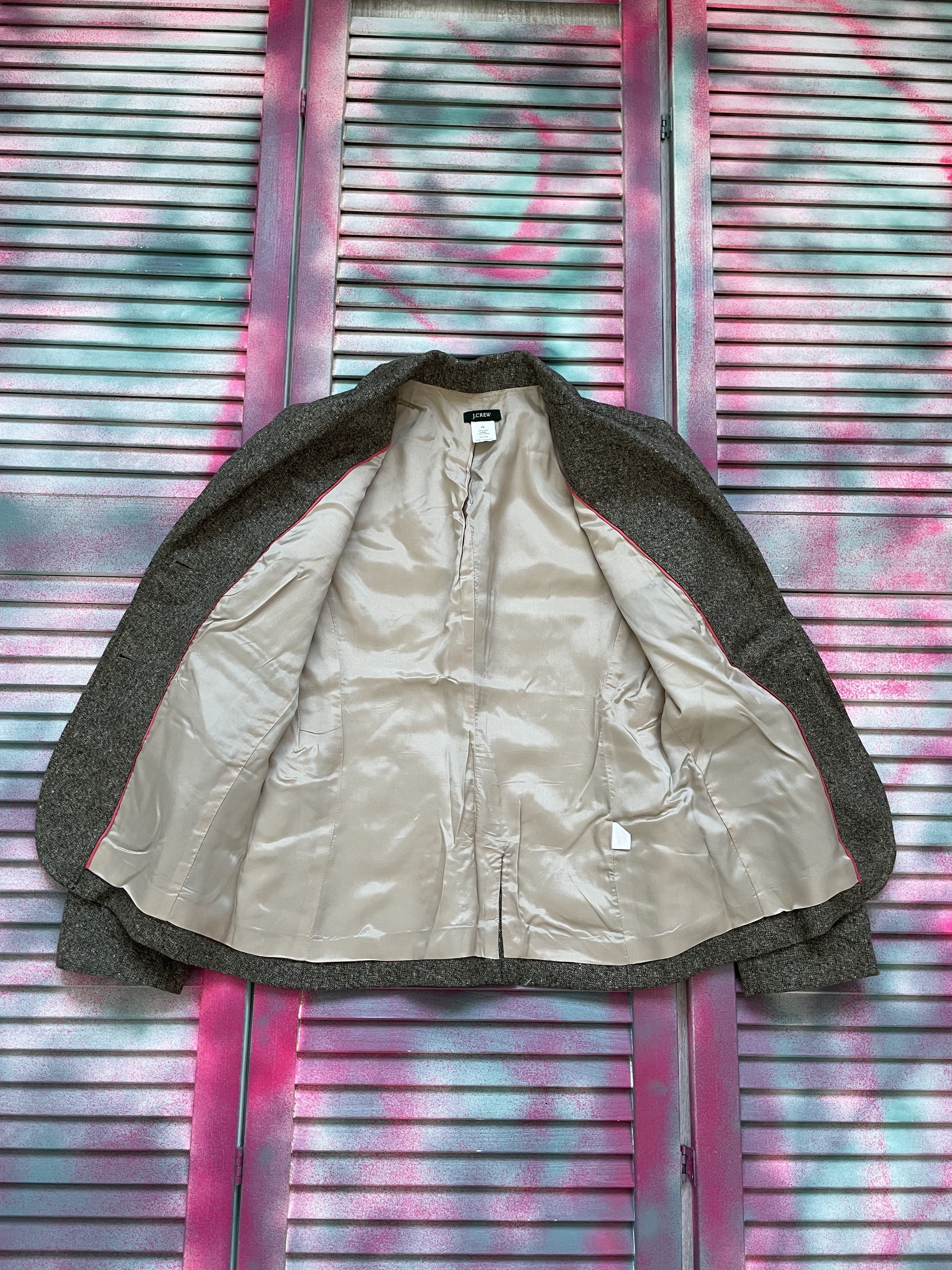 J.Crew J.Crew Wool Grey Blazer Size S / US 4 / IT 40 - 2 Thumbnail