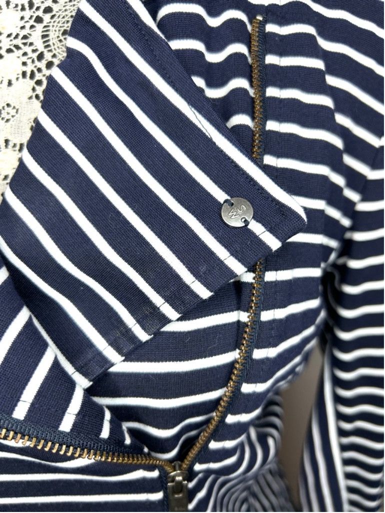 Other Women's Sandwich Jacket, Size L, Navy & White Stripes Size L / US 10 / IT 46 - 3 Thumbnail